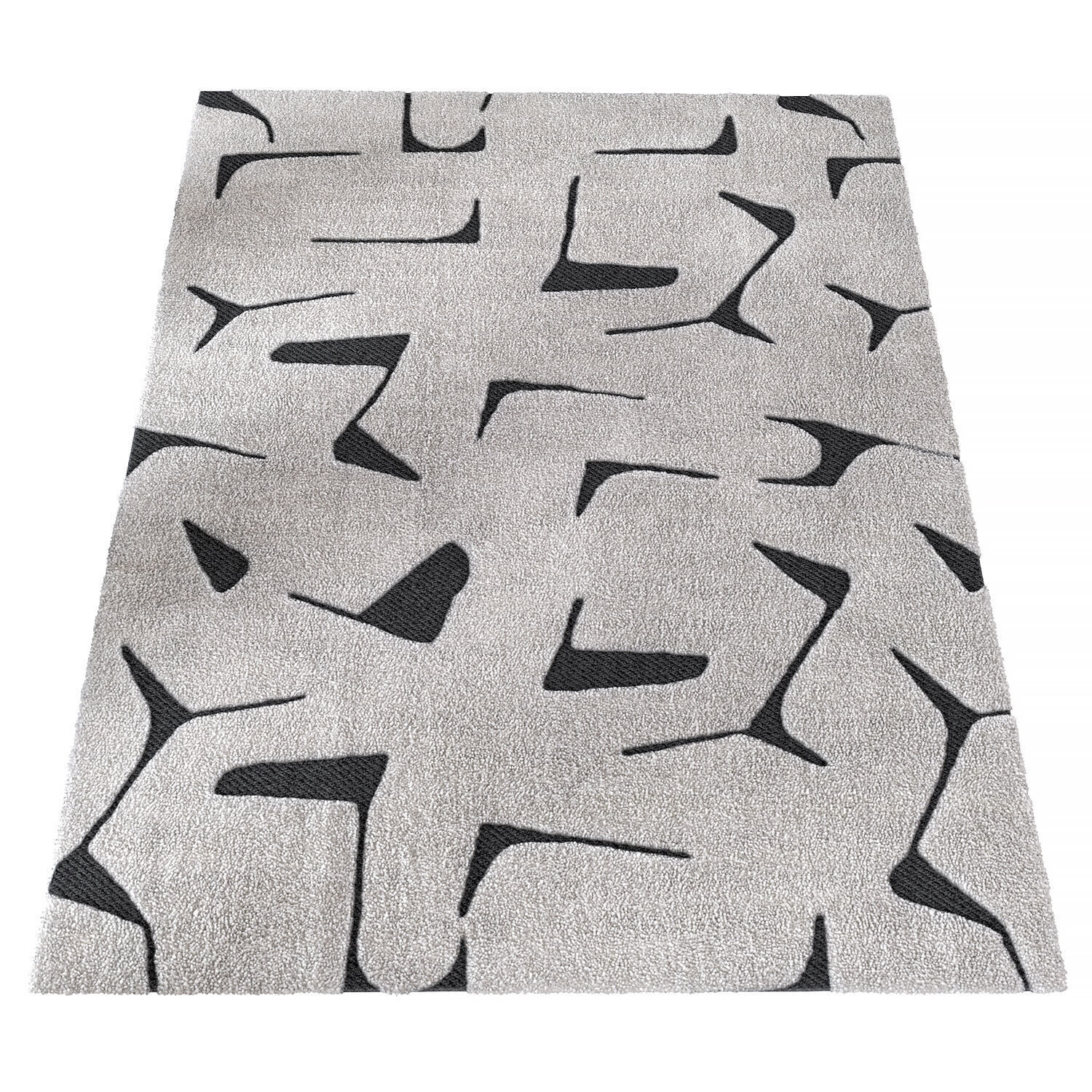 Iris Reversible White Rug 3D model_2