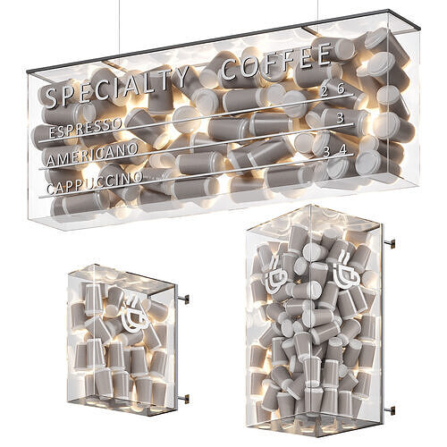 Coffee Lightbox 3D model