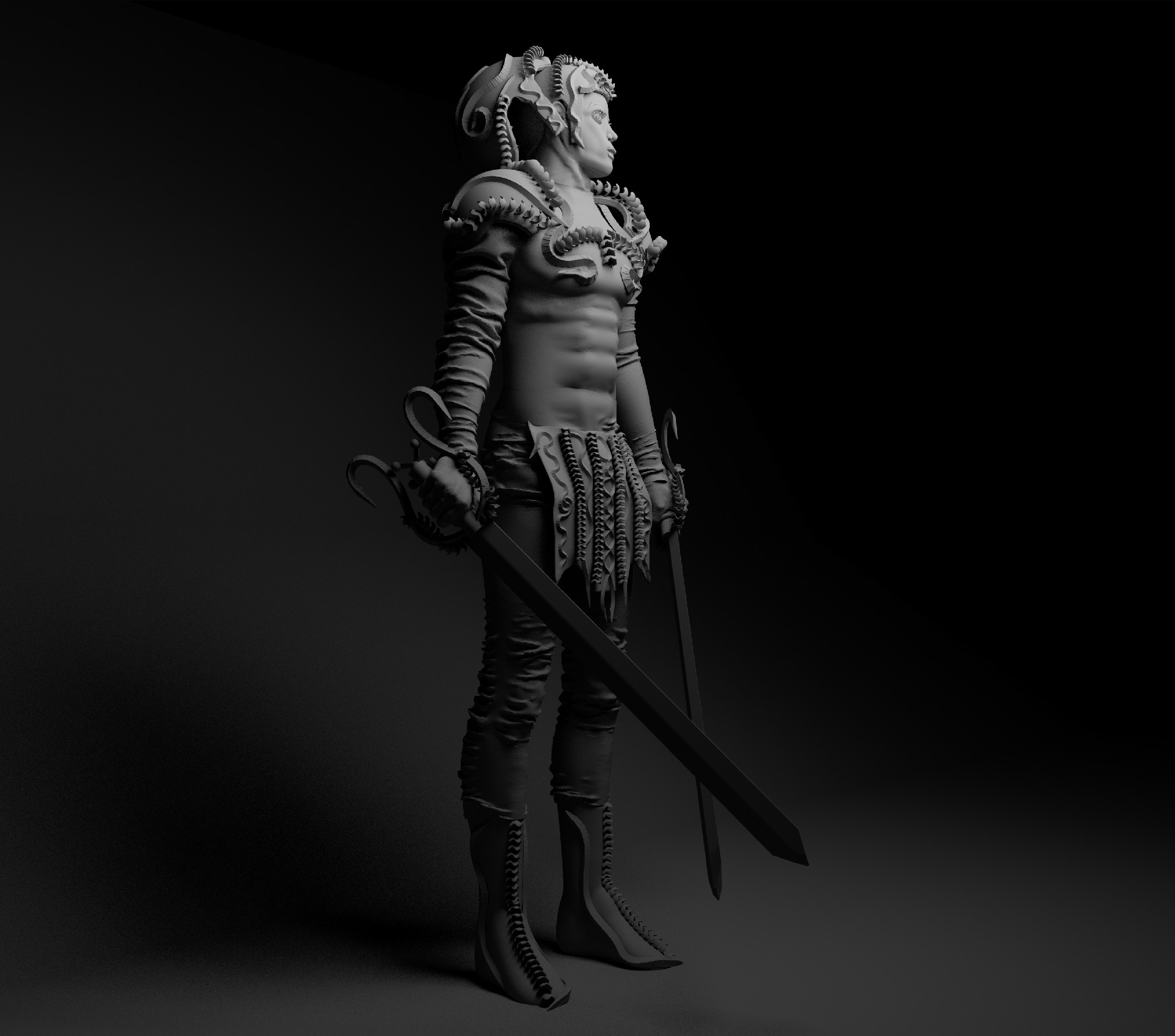 Gladiator Artur 3D model_5