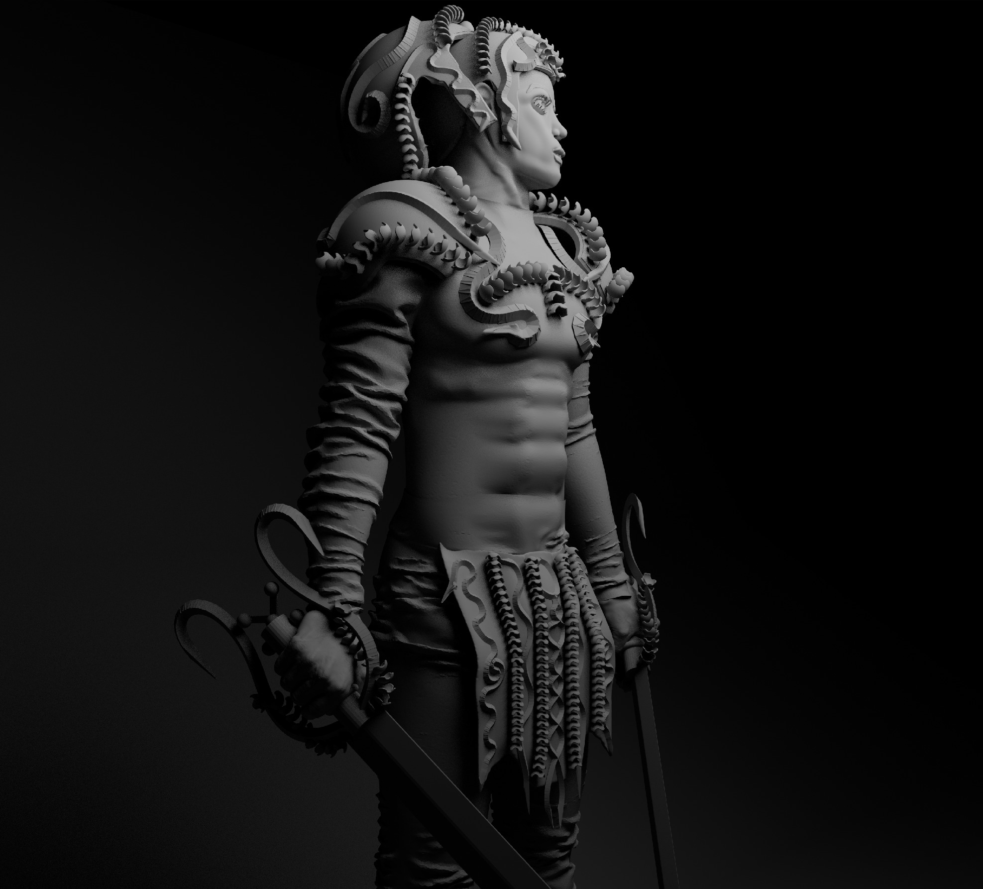 Gladiator Artur 3D model_6