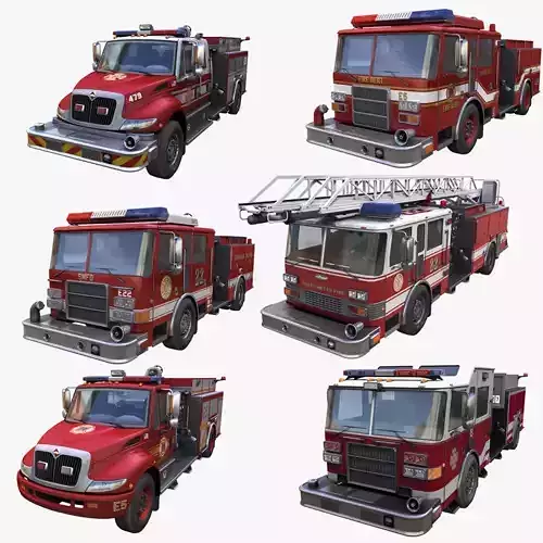 Fire trucks collection 
