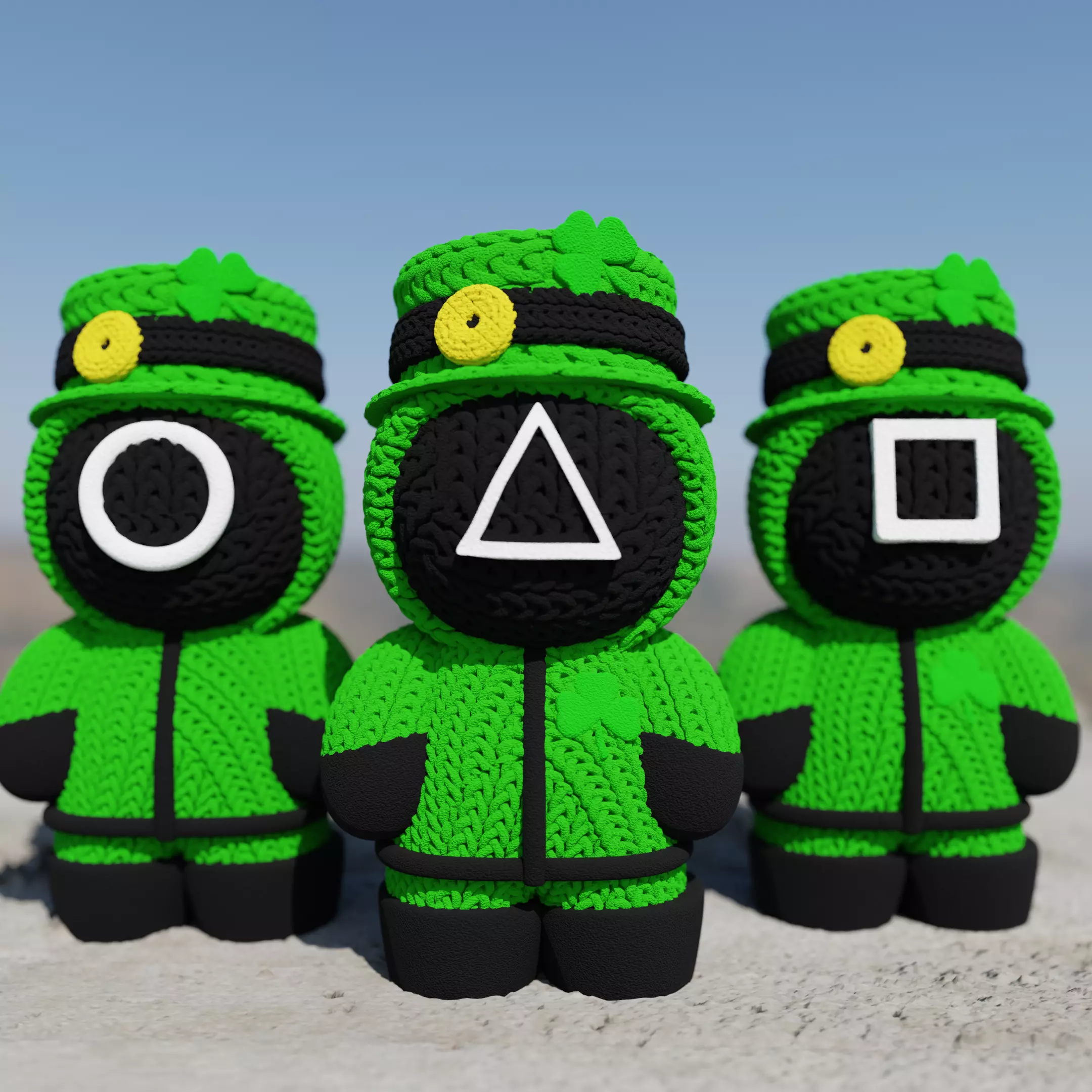 Knitted patrick Squids 3D print model