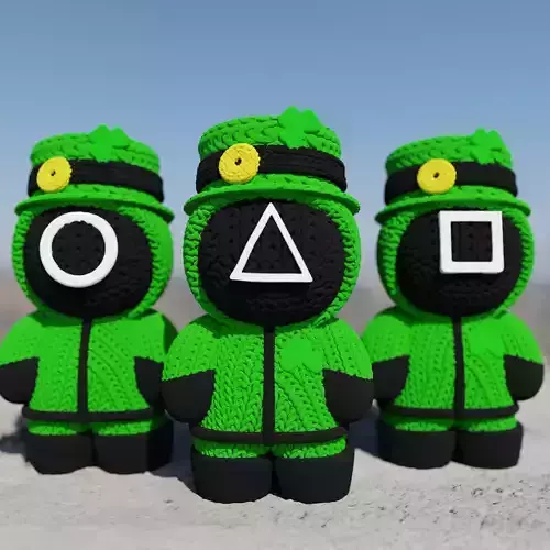 Knitted patrick Squids 