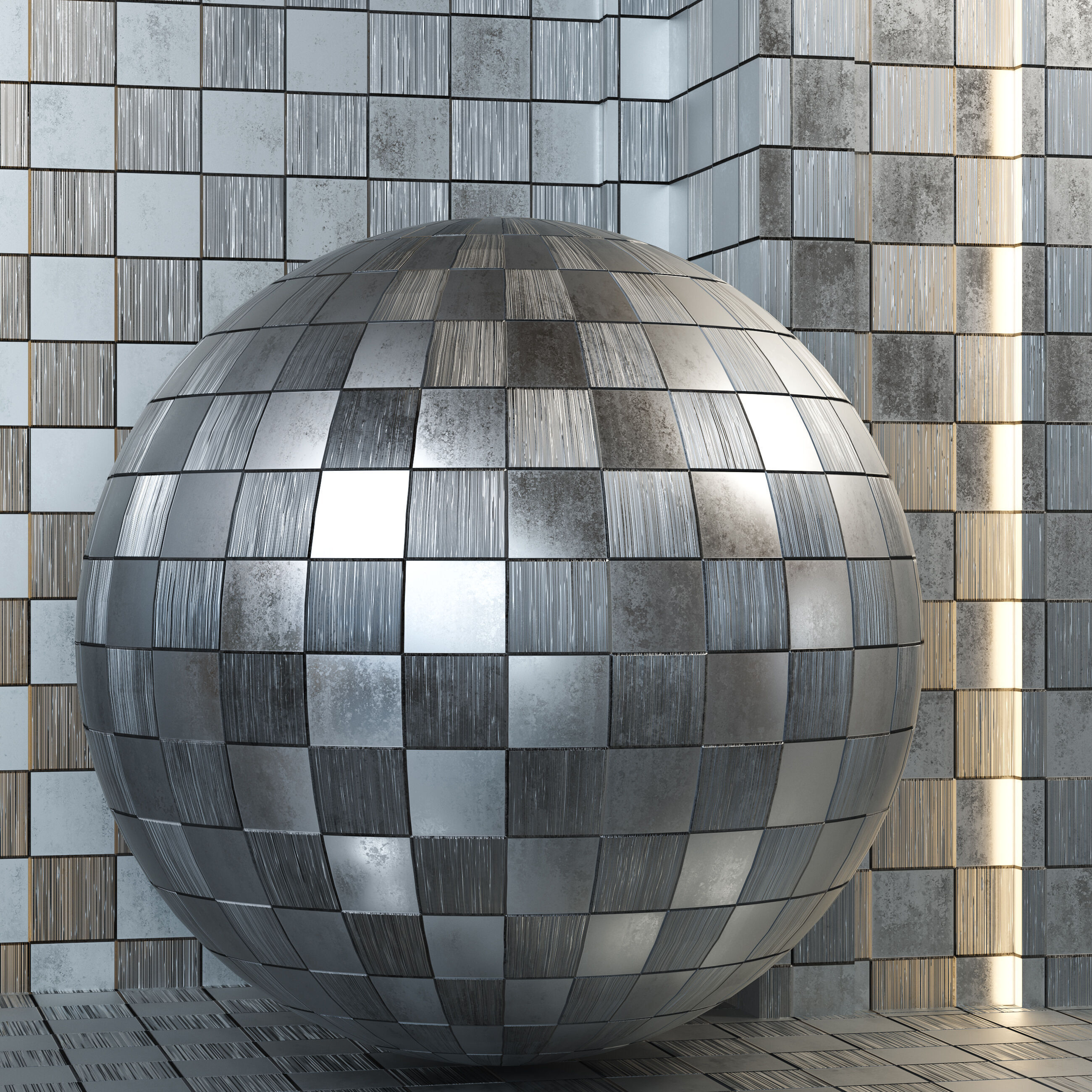 4K Metal Pattern Textures - Premium PBR - Checker Plate Steel Texture_1