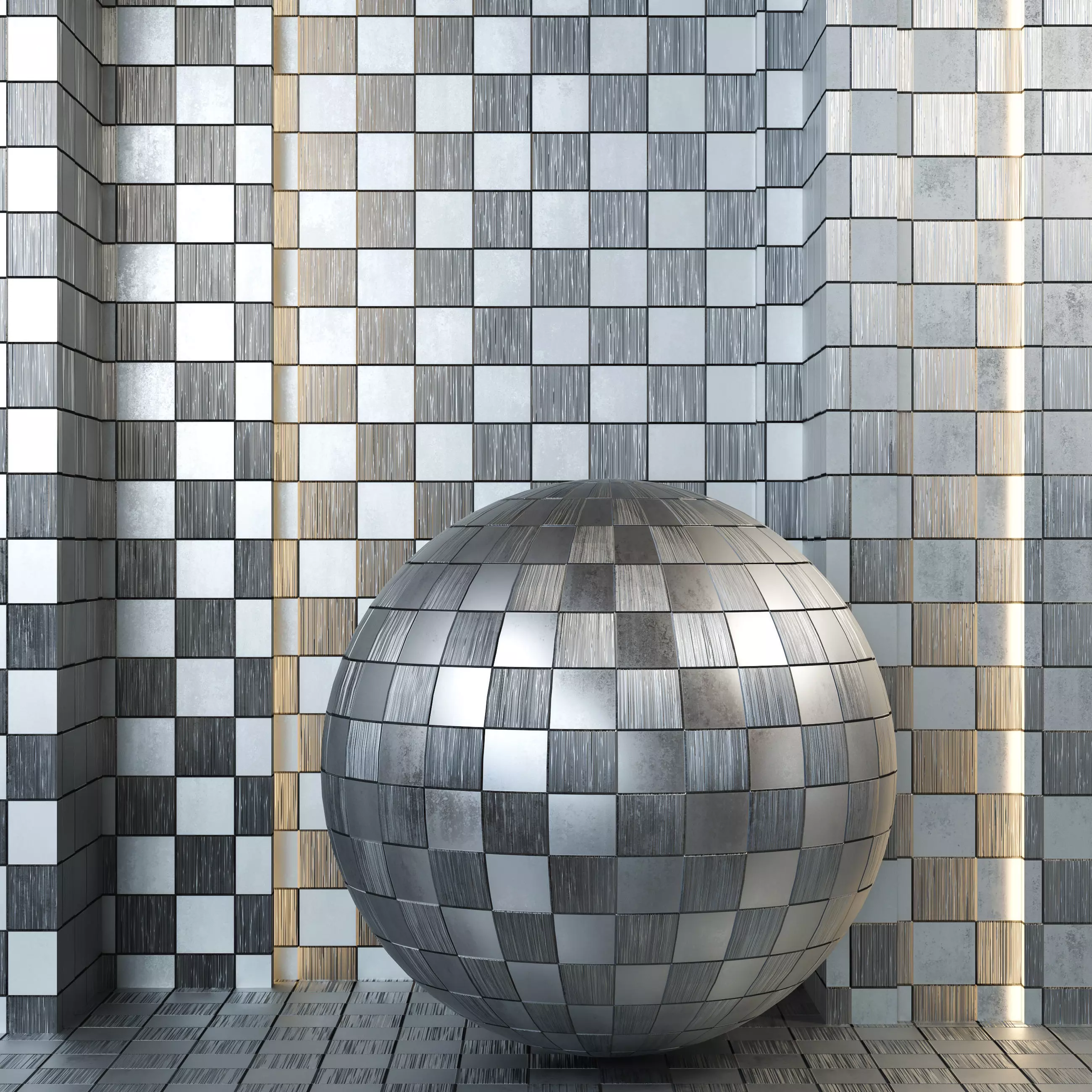 4K Metal Pattern Textures - Premium PBR - Checker Plate Steel Texture_0