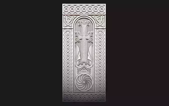 Armenian Cross-stone 02 3D print model