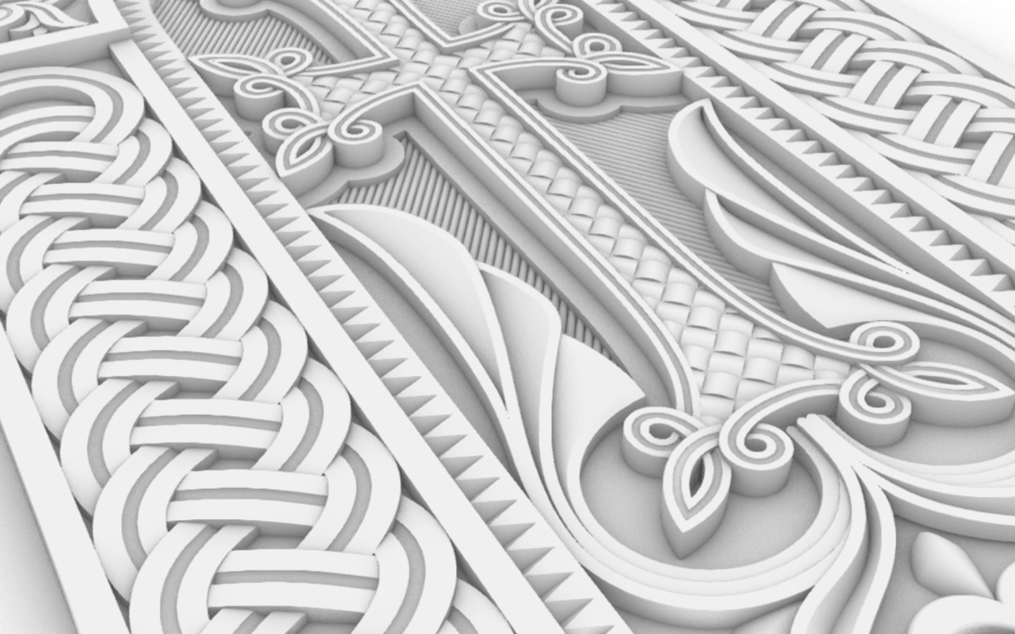 Armenian Cross-stone 02 3D print model_3