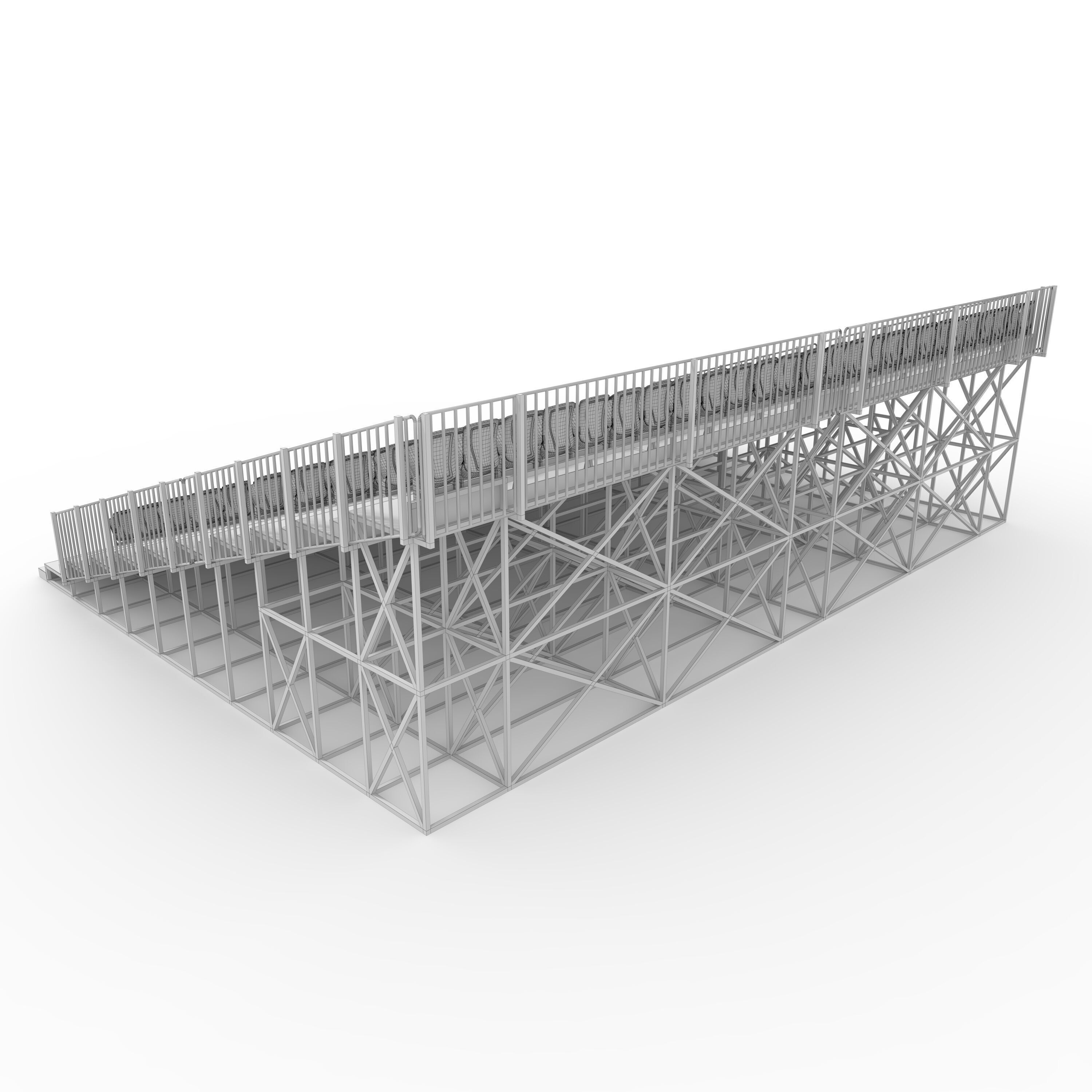 Bleachers 35 3D model_7
