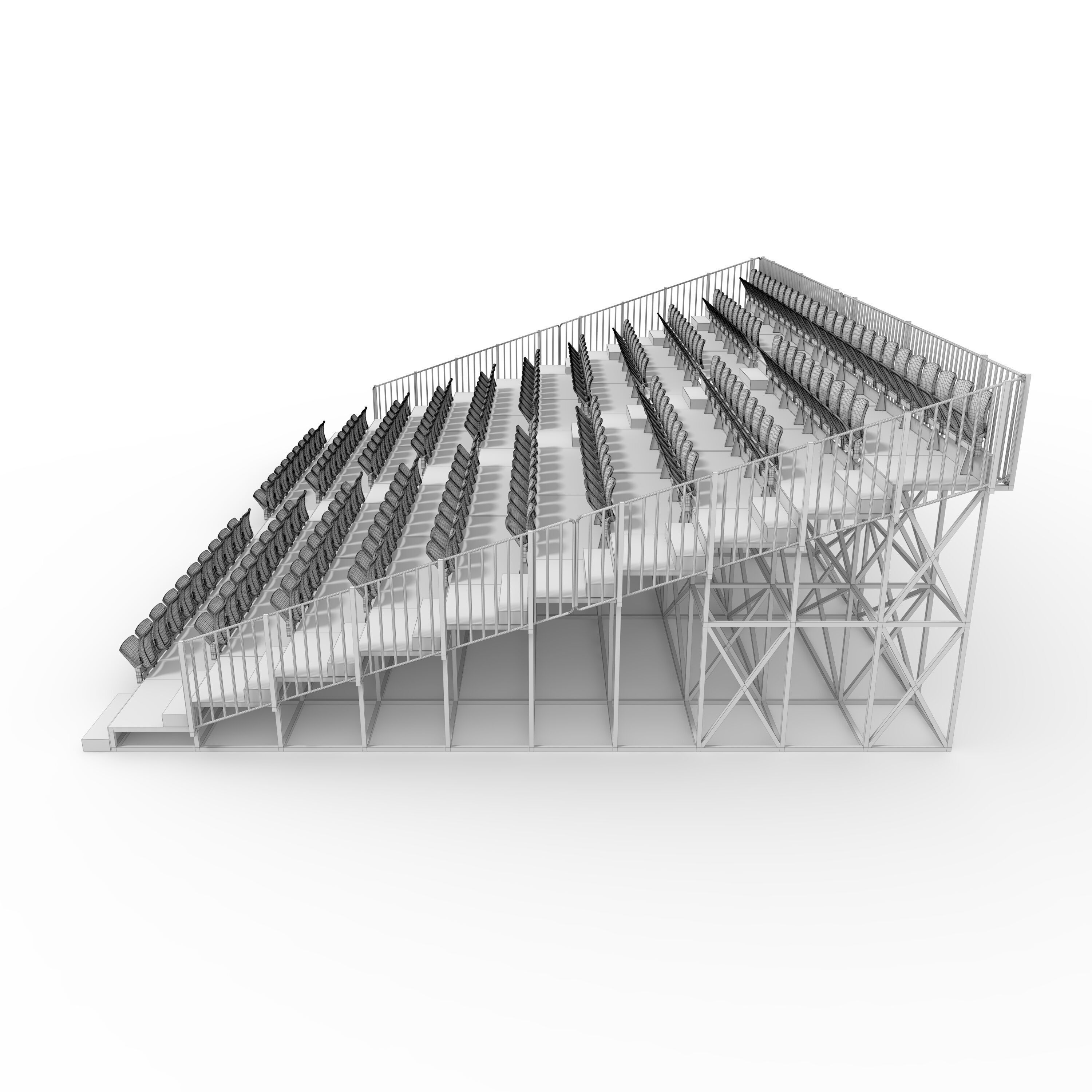Bleachers 35 3D model_5