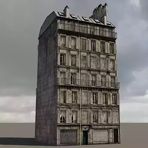 Paris Building double facade with interior