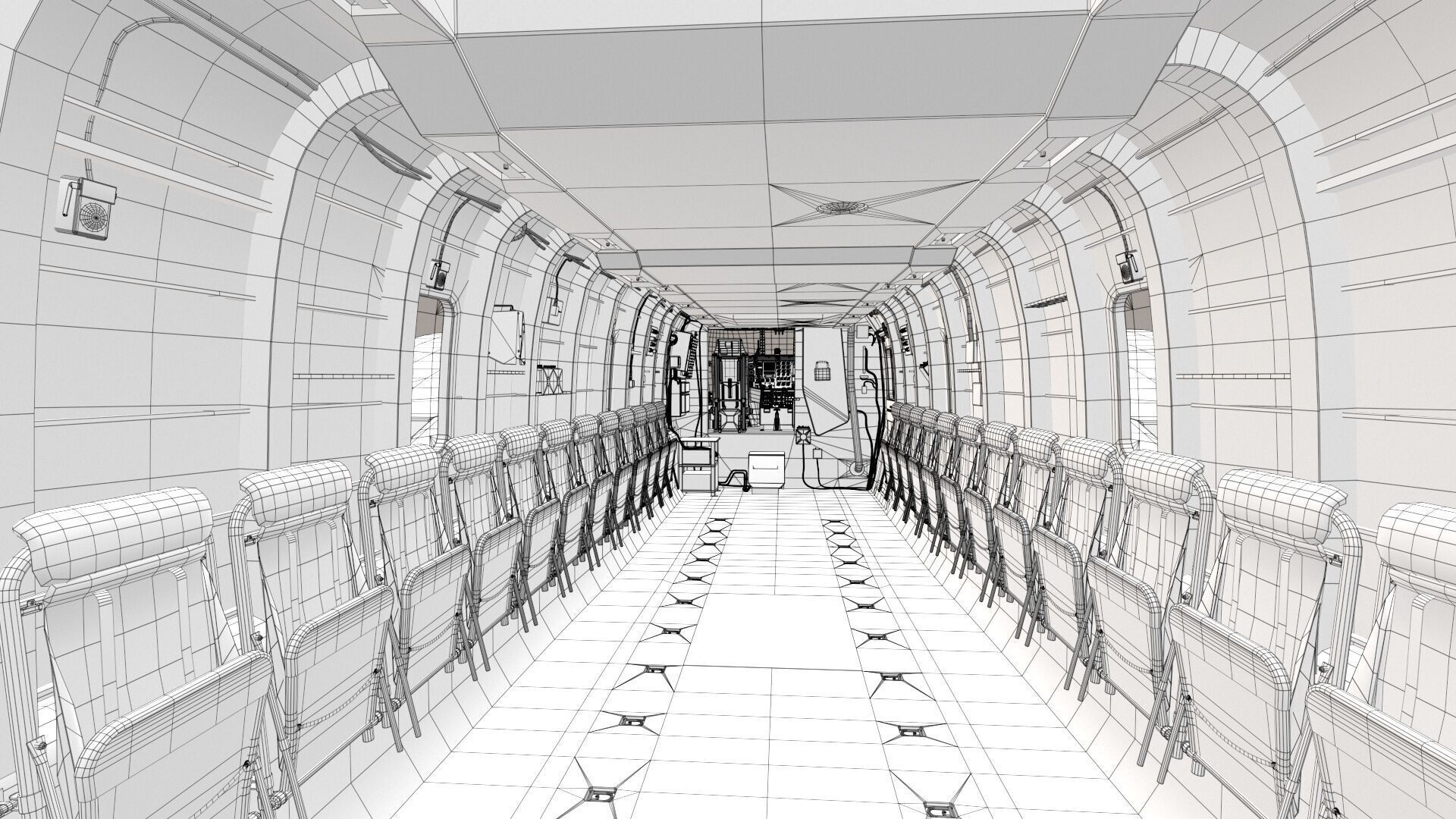 MH-53E Sea Dragon Blank Livery Low-poly 3D model_39