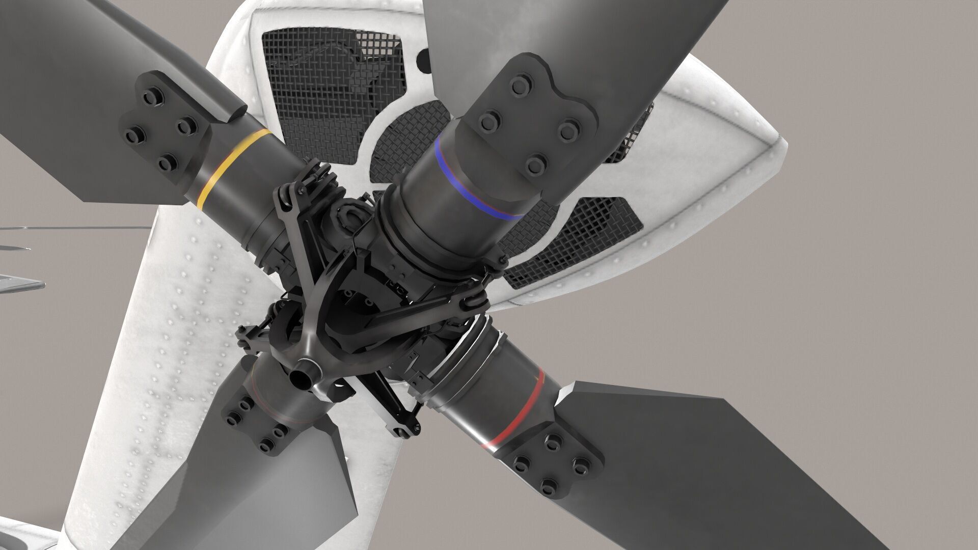 MH-53E Sea Dragon Blank Livery Low-poly 3D model_22