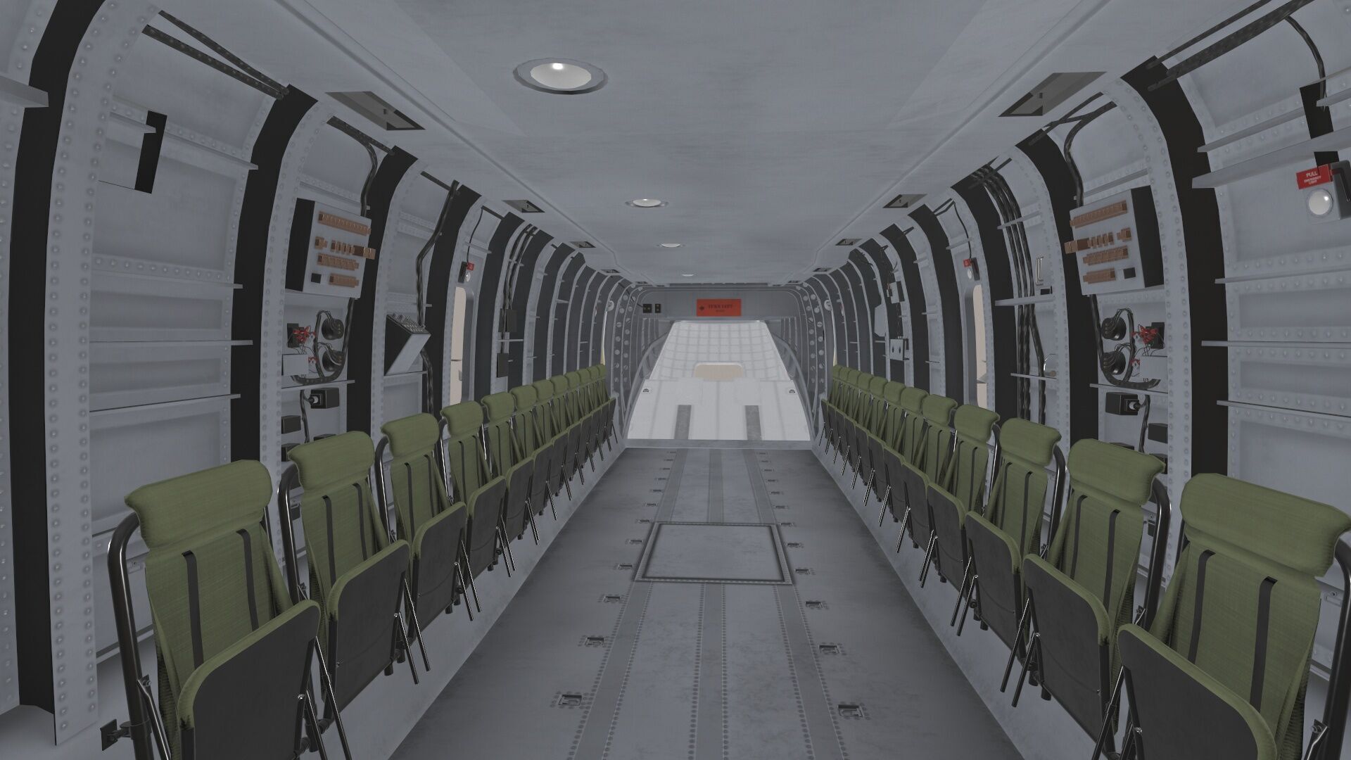 MH-53E Sea Dragon Blank Livery Low-poly 3D model_9