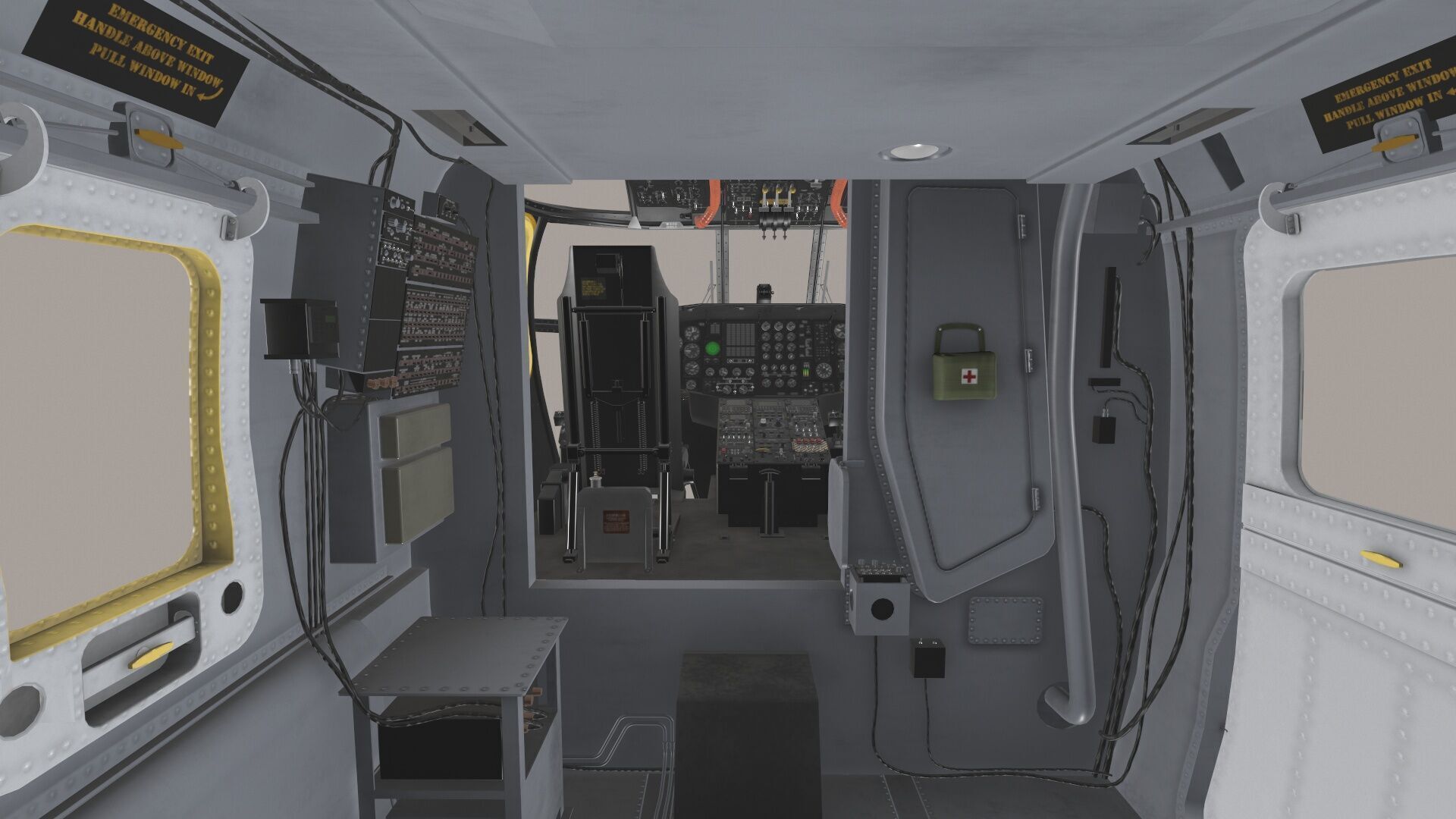 MH-53E Sea Dragon Blank Livery Low-poly 3D model_11