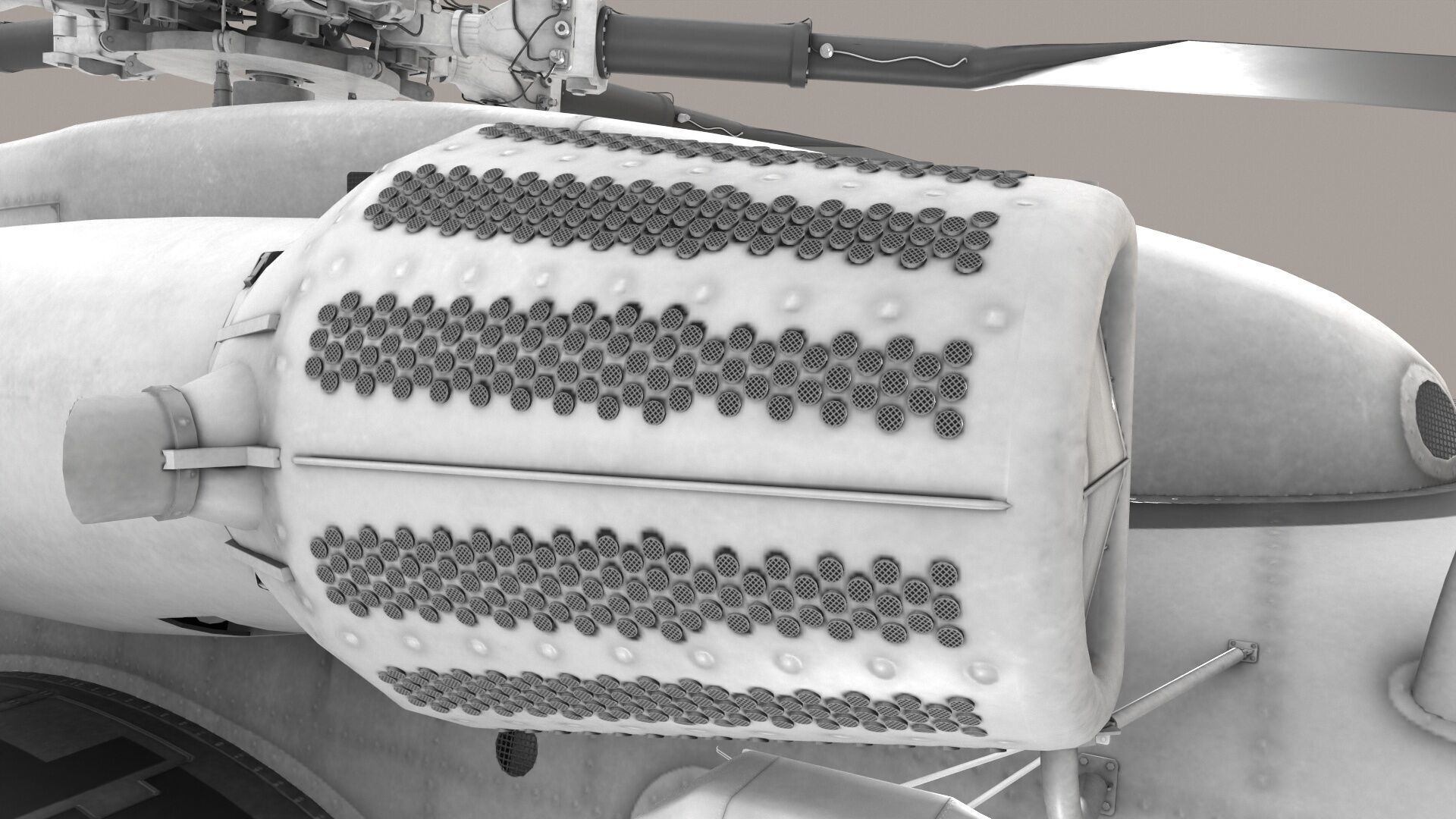 MH-53E Sea Dragon Blank Livery Low-poly 3D model_24