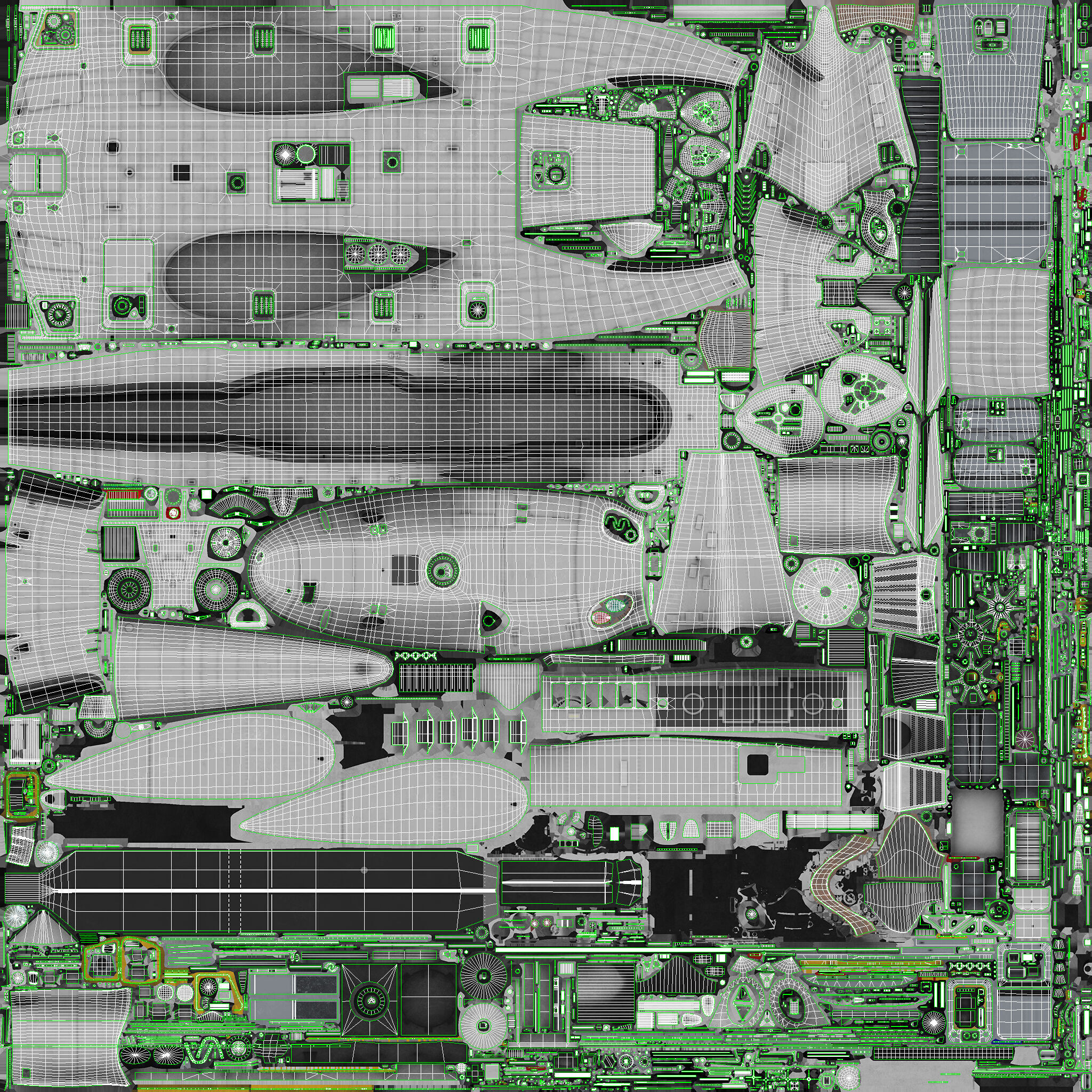 MH-53E Sea Dragon Blank Livery Low-poly 3D model_59