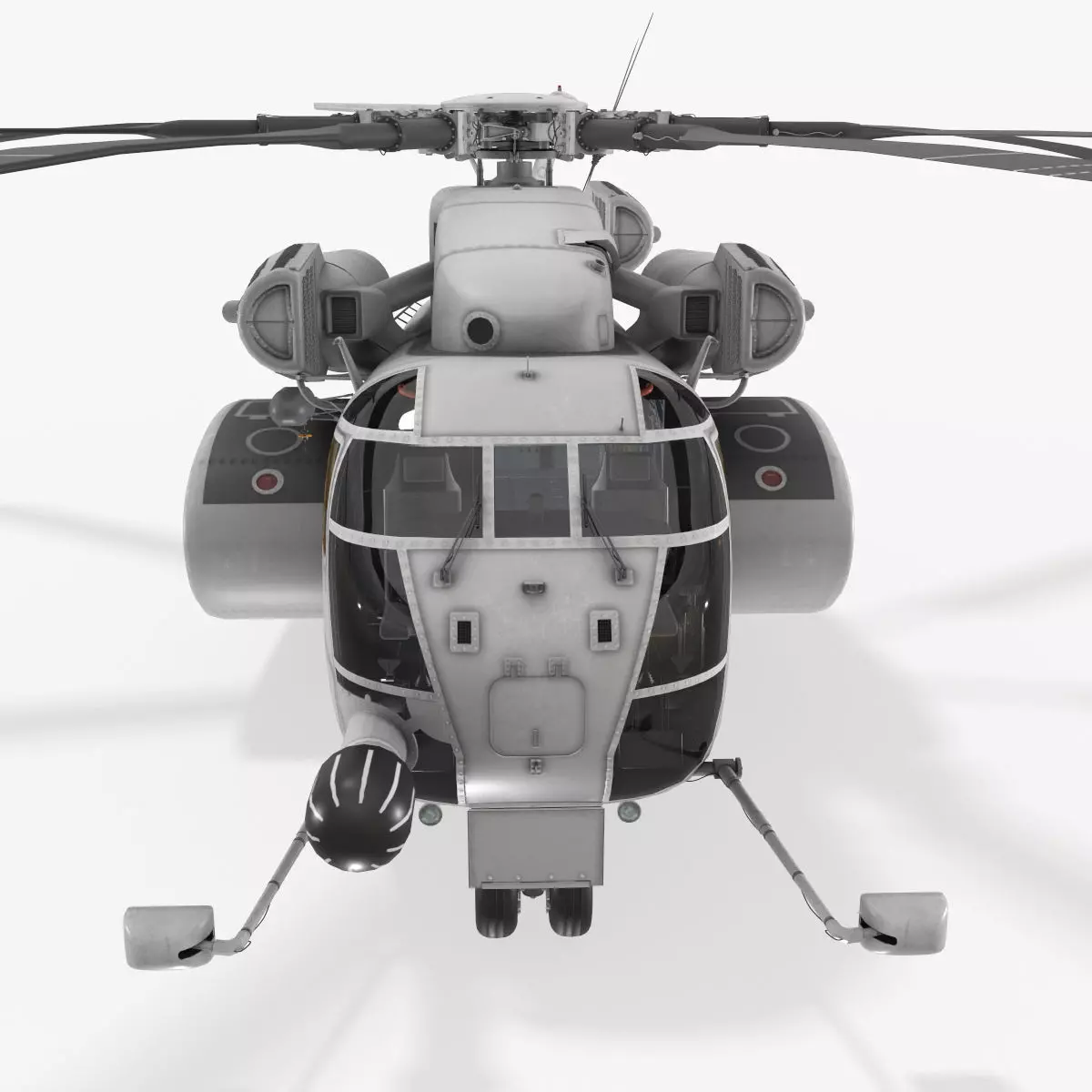 MH-53E Sea Dragon Blank Livery Low-poly 3D model_0