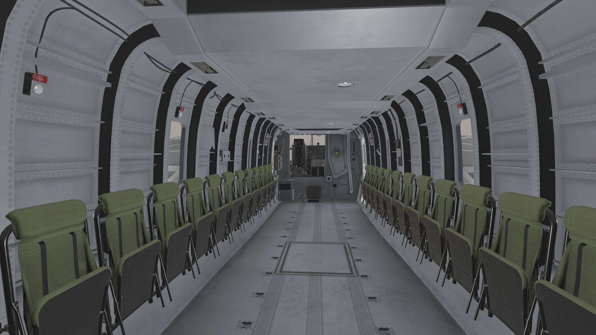 MH-53E Sea Dragon Blank Livery Low-poly 3D model_8