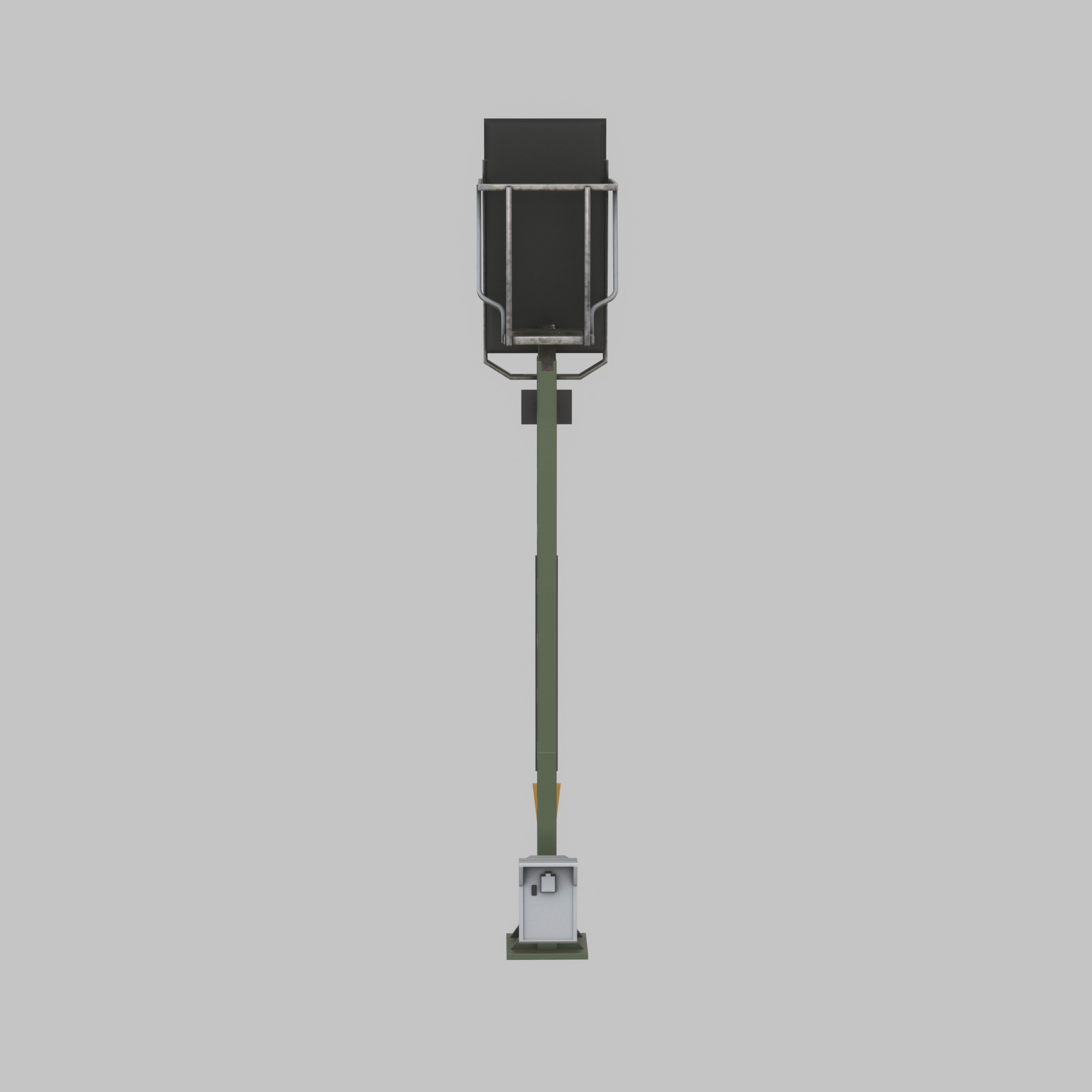 KS Railway Signal Post 4500mm Version-10 Low-poly 3D model_50