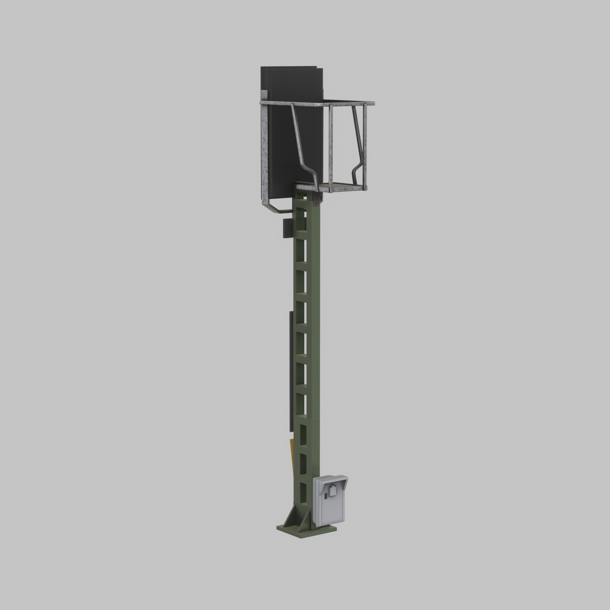 KS Railway Signal Post 4500mm Version-10 Low-poly 3D model_32