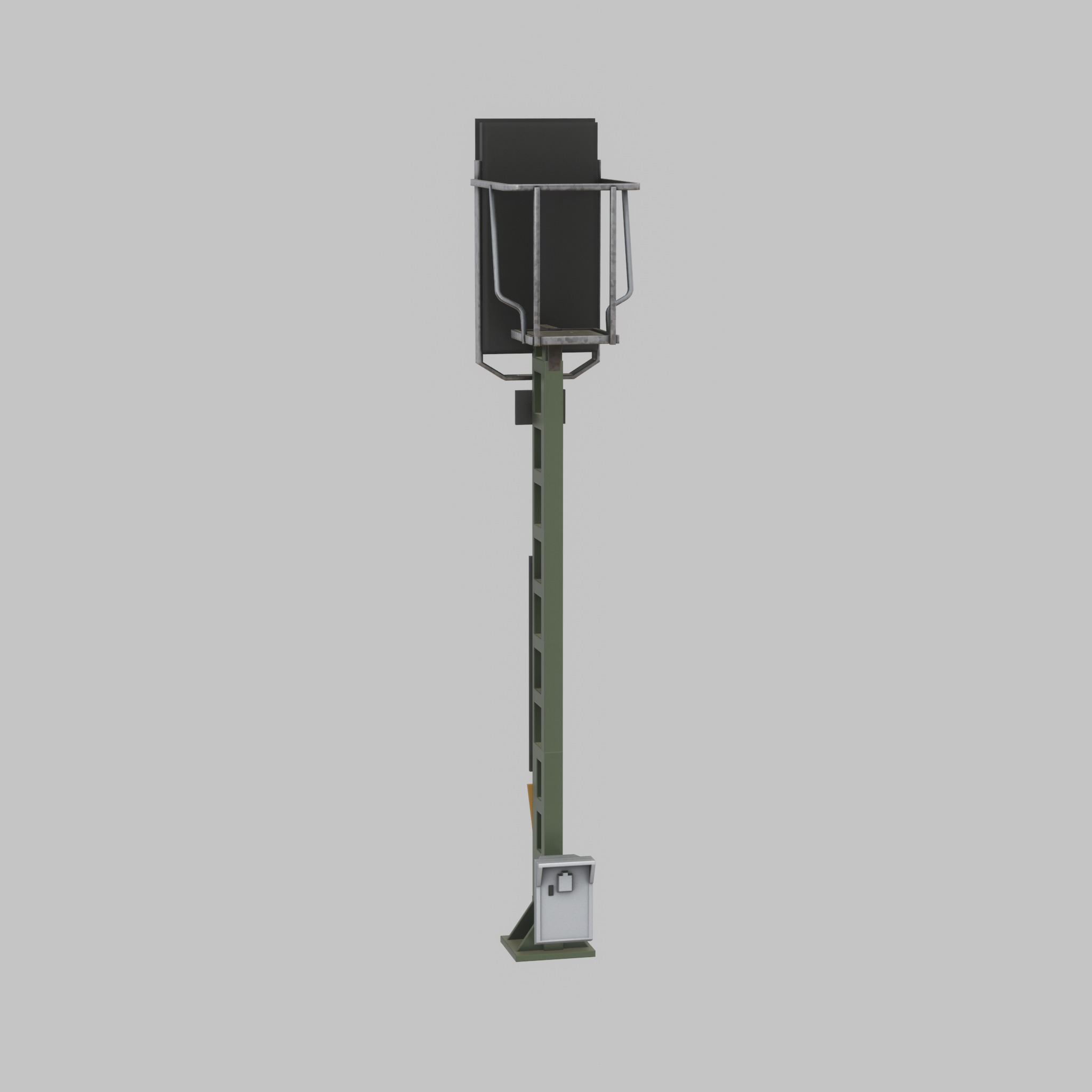 KS Railway Signal Post 4500mm Version-10 Low-poly 3D model_21