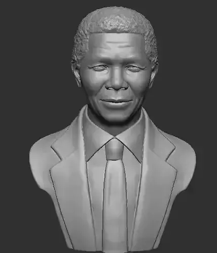 Nelson Mandela bust 