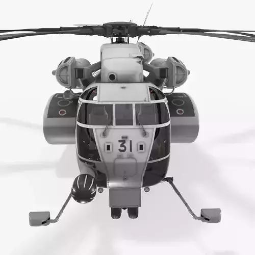 MH-53E Sea Dragon JMSDF Low-poly 3D model