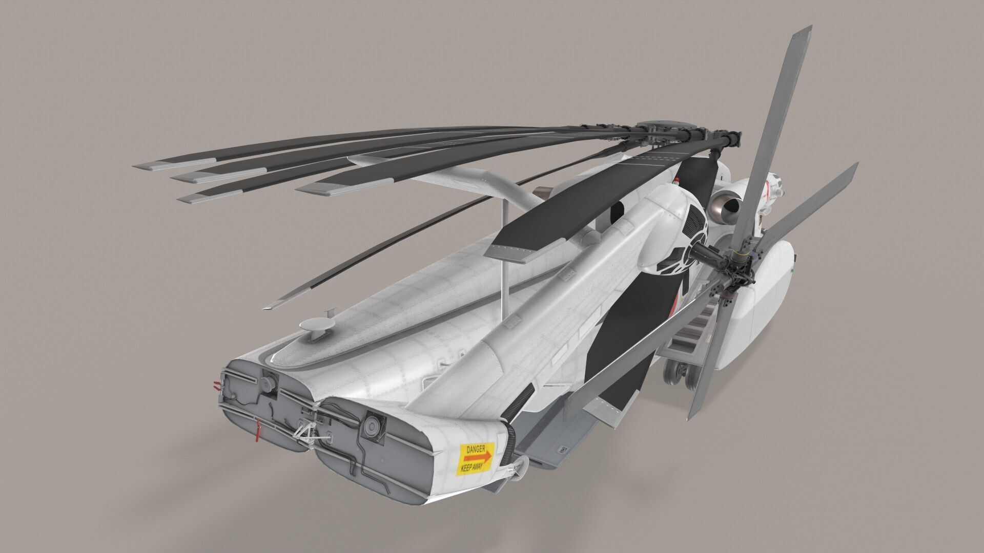 MH-53E Sea Dragon JMSDF Low-poly 3D model_21