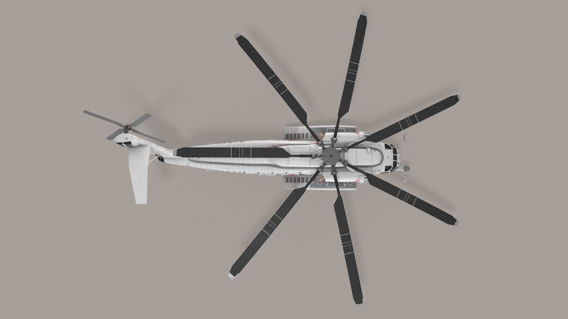 MH-53E Sea Dragon JMSDF Low-poly 3D model_19
