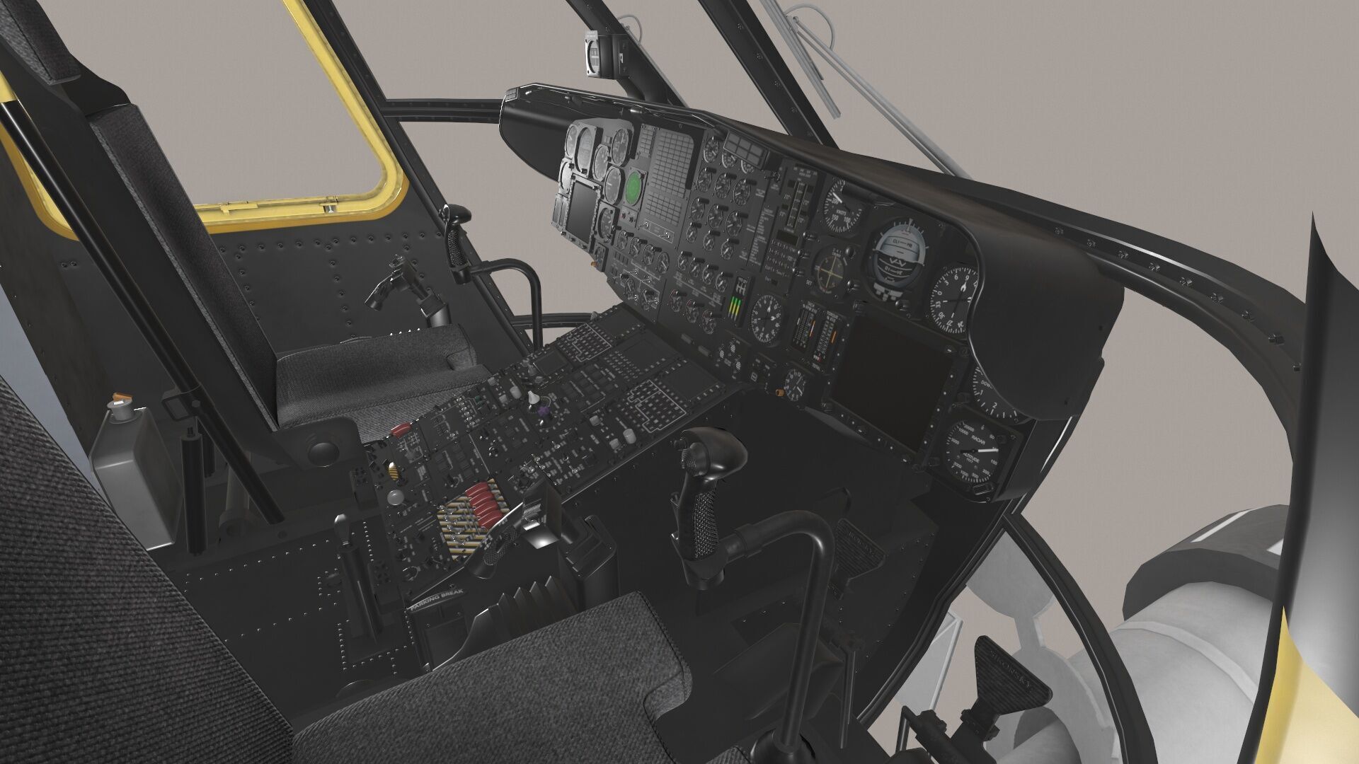 MH-53E Sea Dragon JMSDF Low-poly 3D model_29