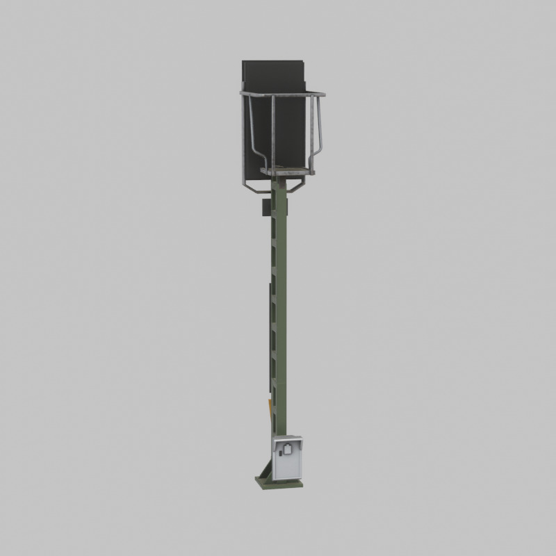 KS Railway Signal Post 4500mm Version-11 Low-poly 3D model_21