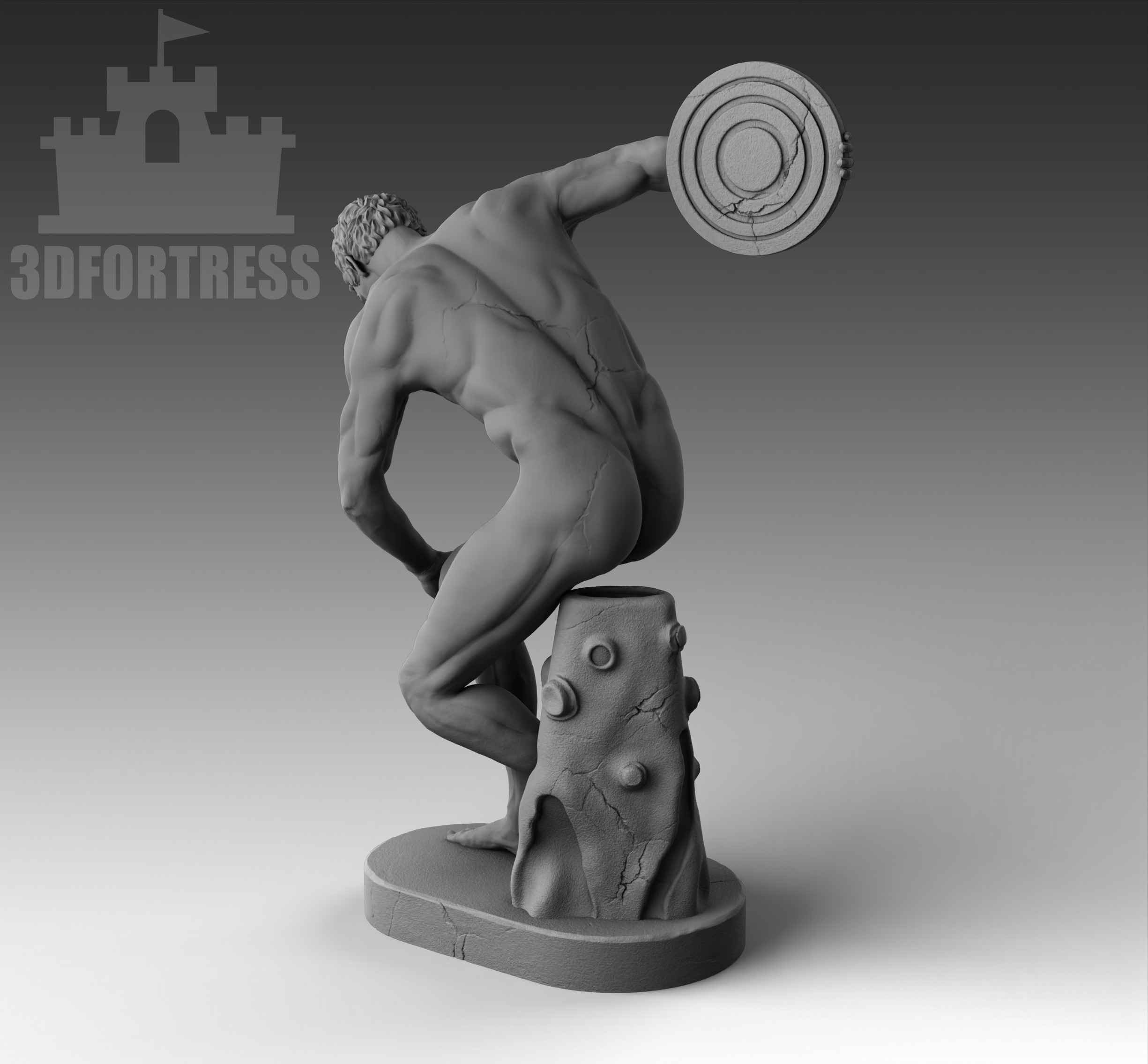 Discobolus 3D print model_3