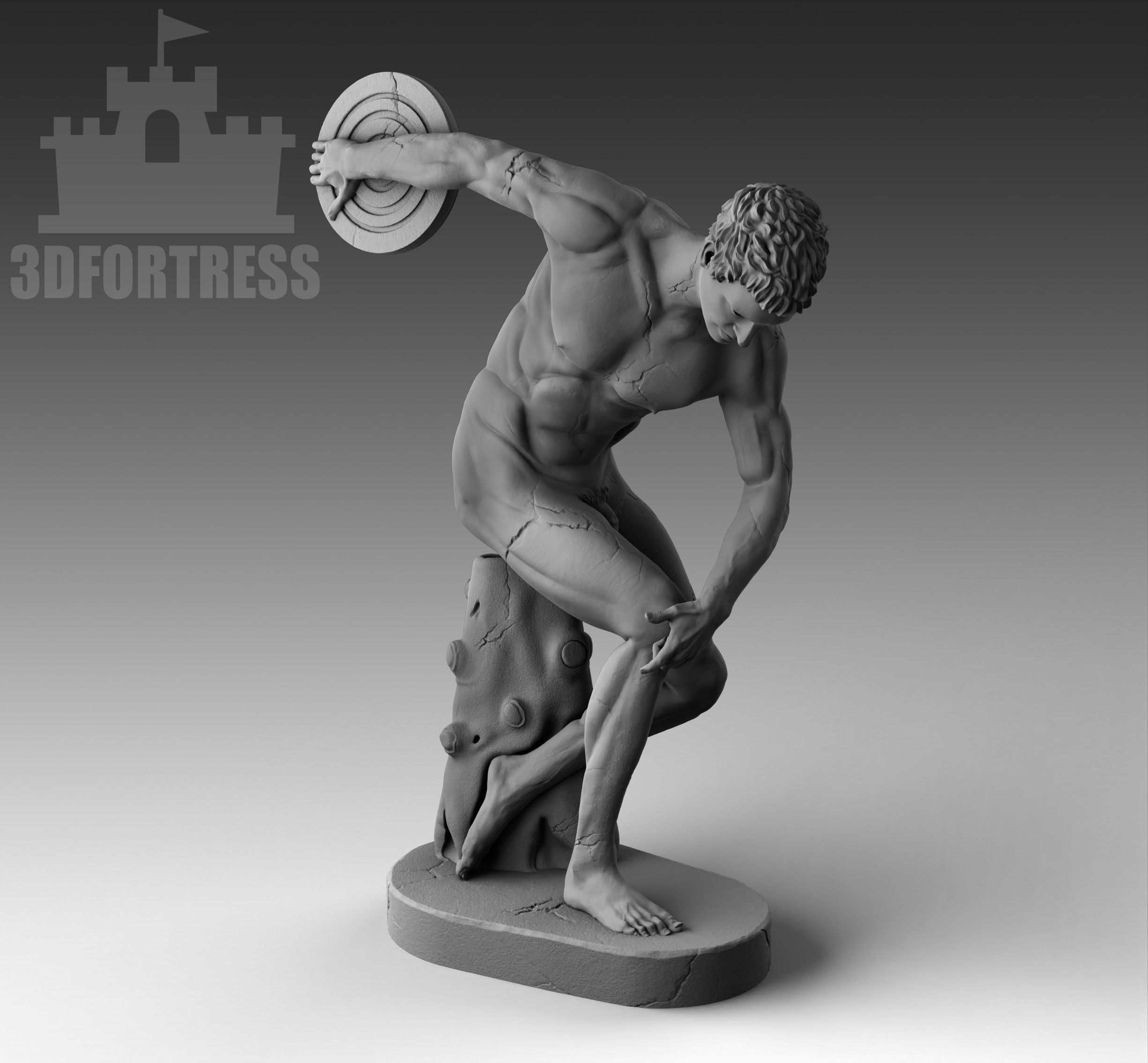 Discobolus 3D print model_1