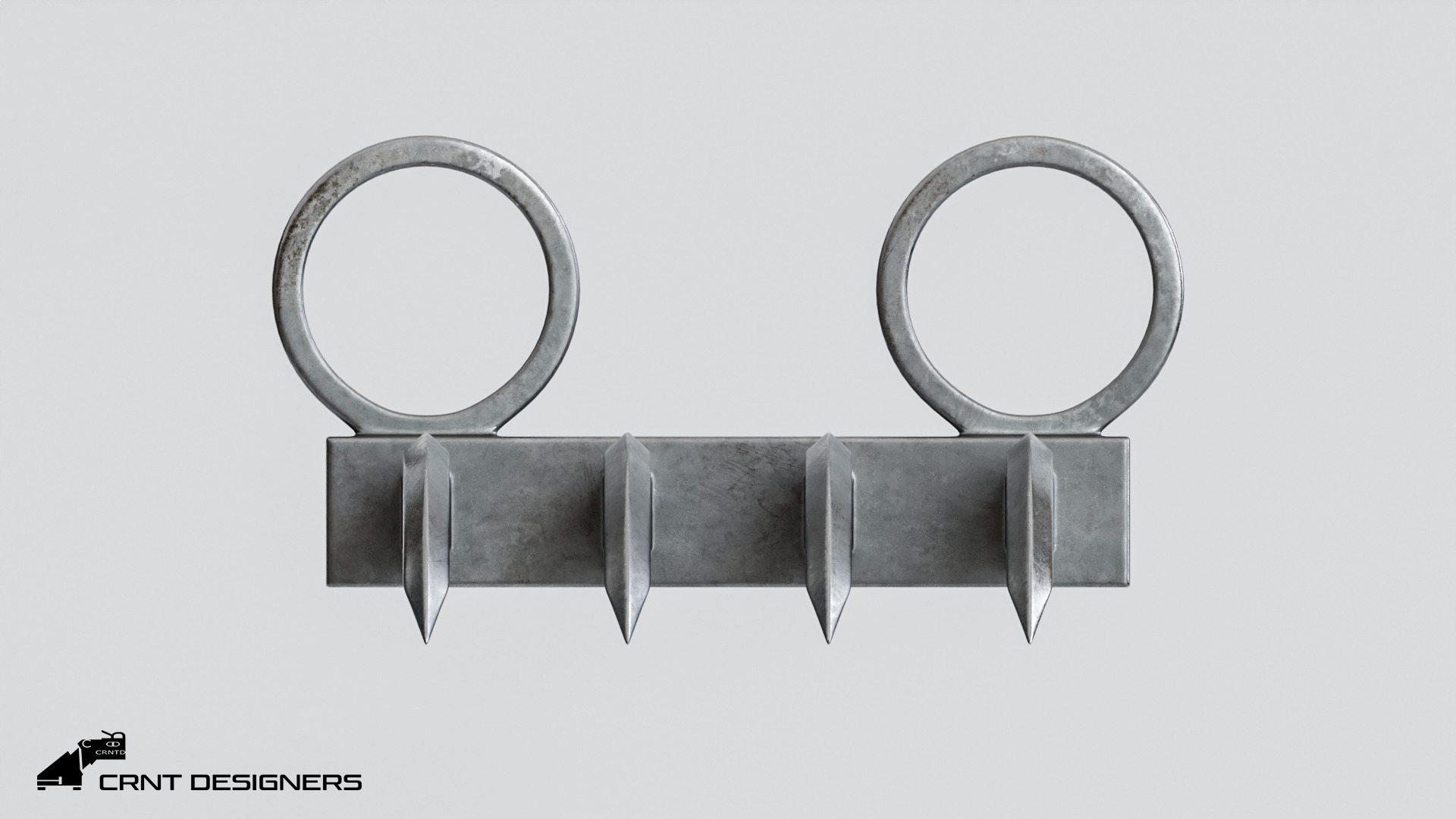 Tiger Claw Weapon - Vagh Nakha - Maratha weapon 3D model_11