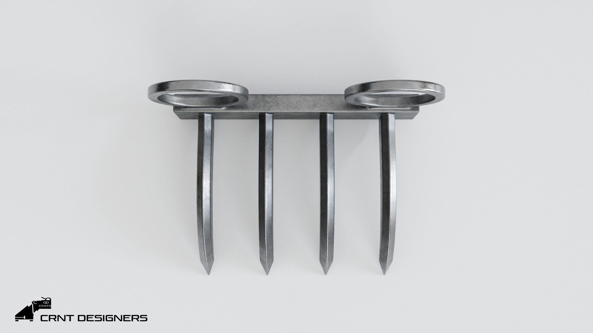 Tiger Claw Weapon - Vagh Nakha - Maratha weapon 3D model_3