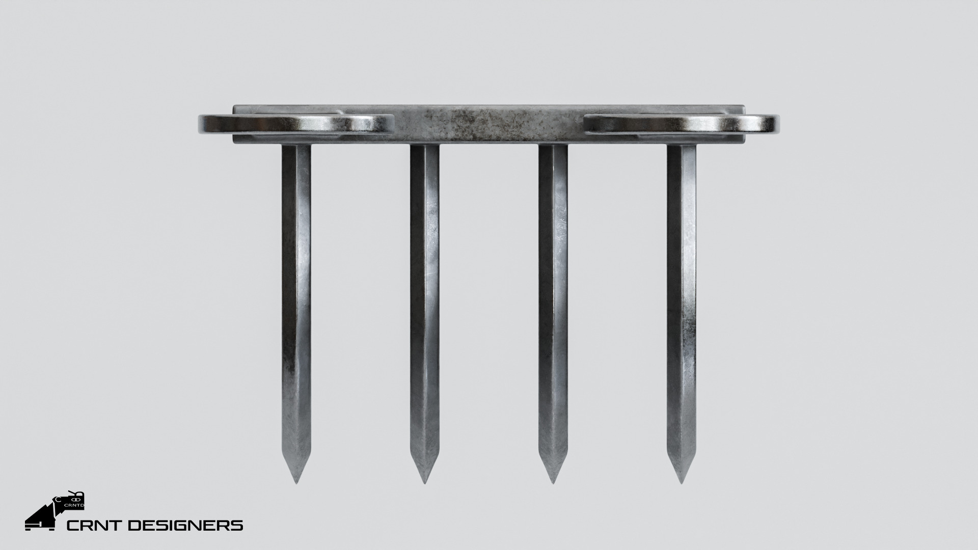 Tiger Claw Weapon - Vagh Nakha - Maratha weapon 3D model_10