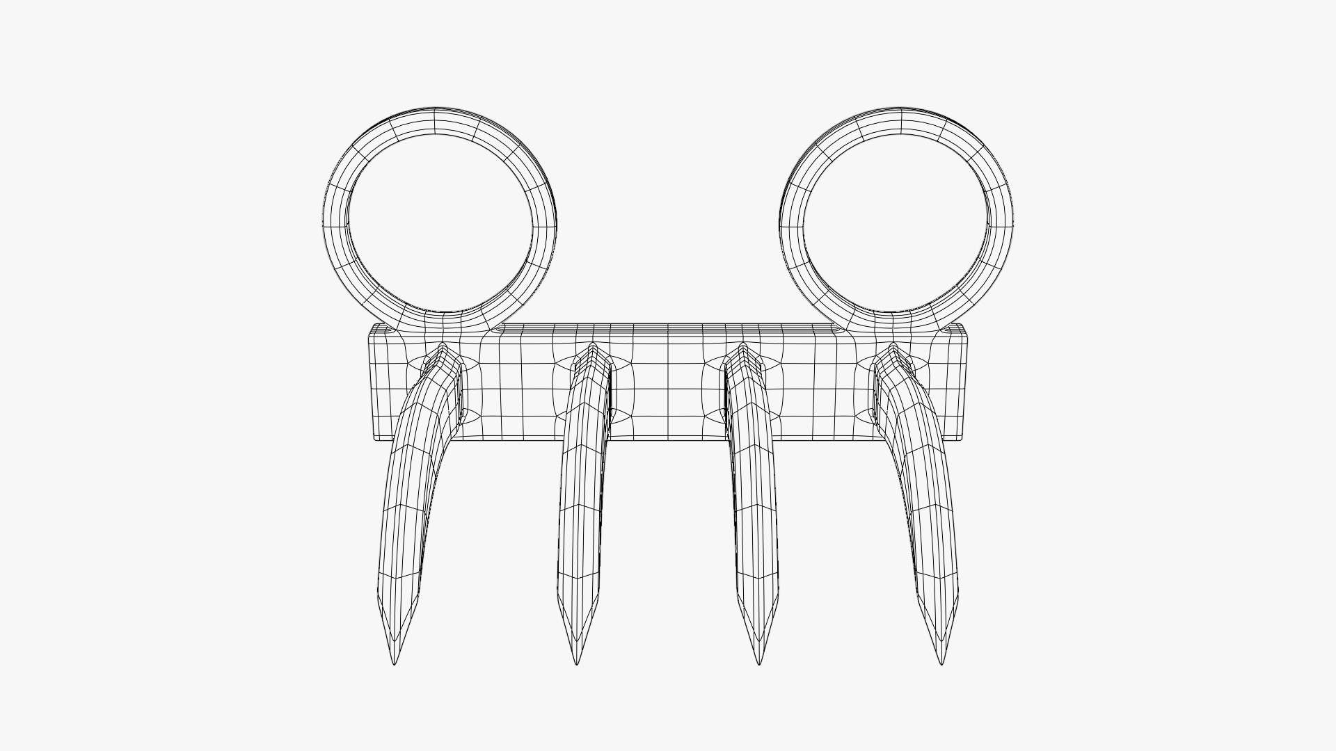 Tiger Claw Weapon - Vagh Nakha - Maratha weapon 3D model_2