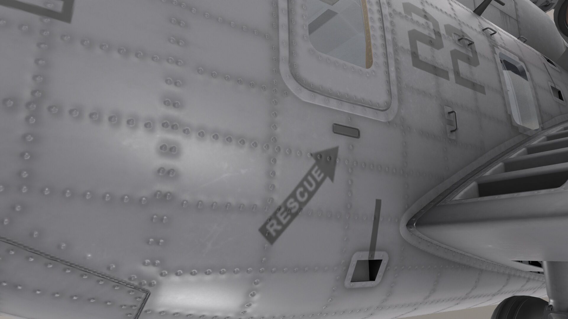 MH-53E Sea Dragon US Navy  Low-poly 3D model_18