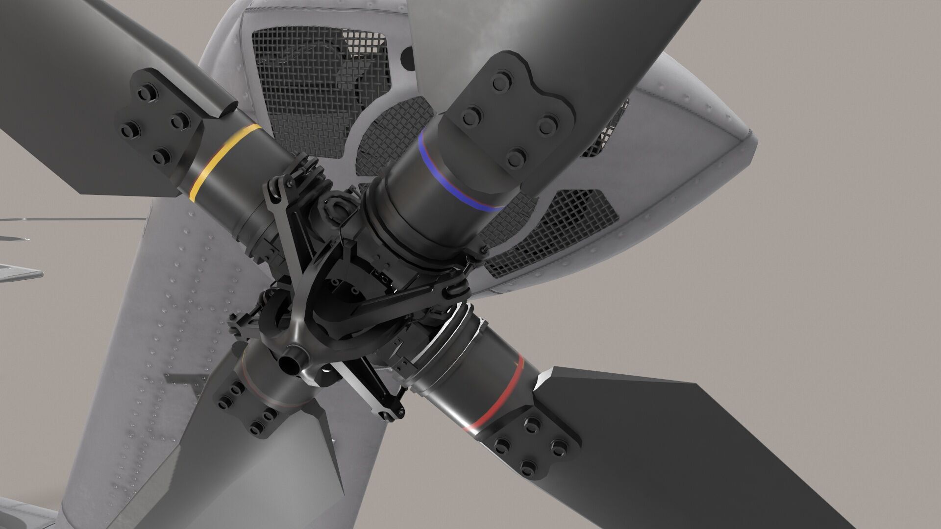 MH-53E Sea Dragon US Navy  Low-poly 3D model_13