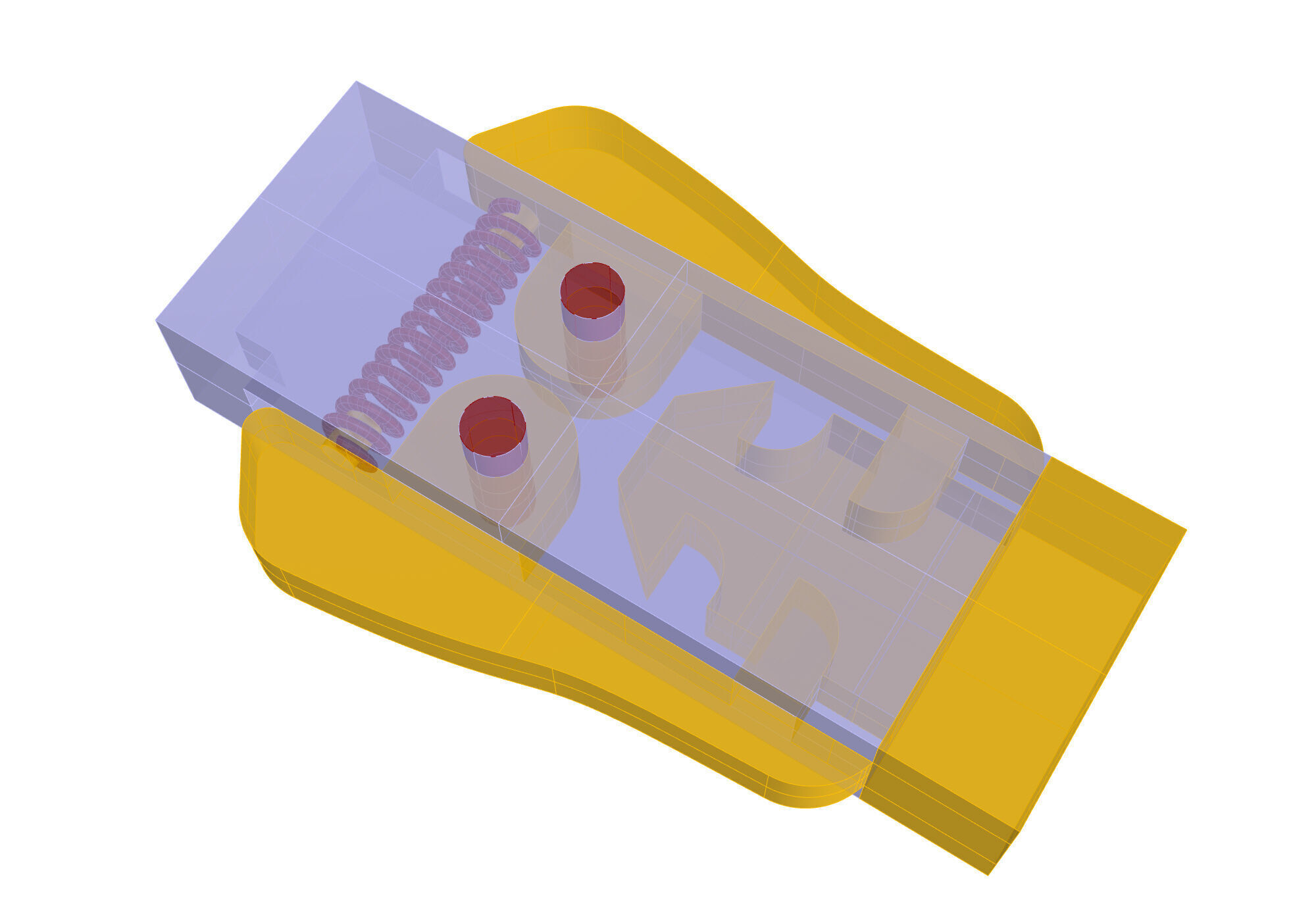 Bracelet clasp lock 2102 3D print model_3