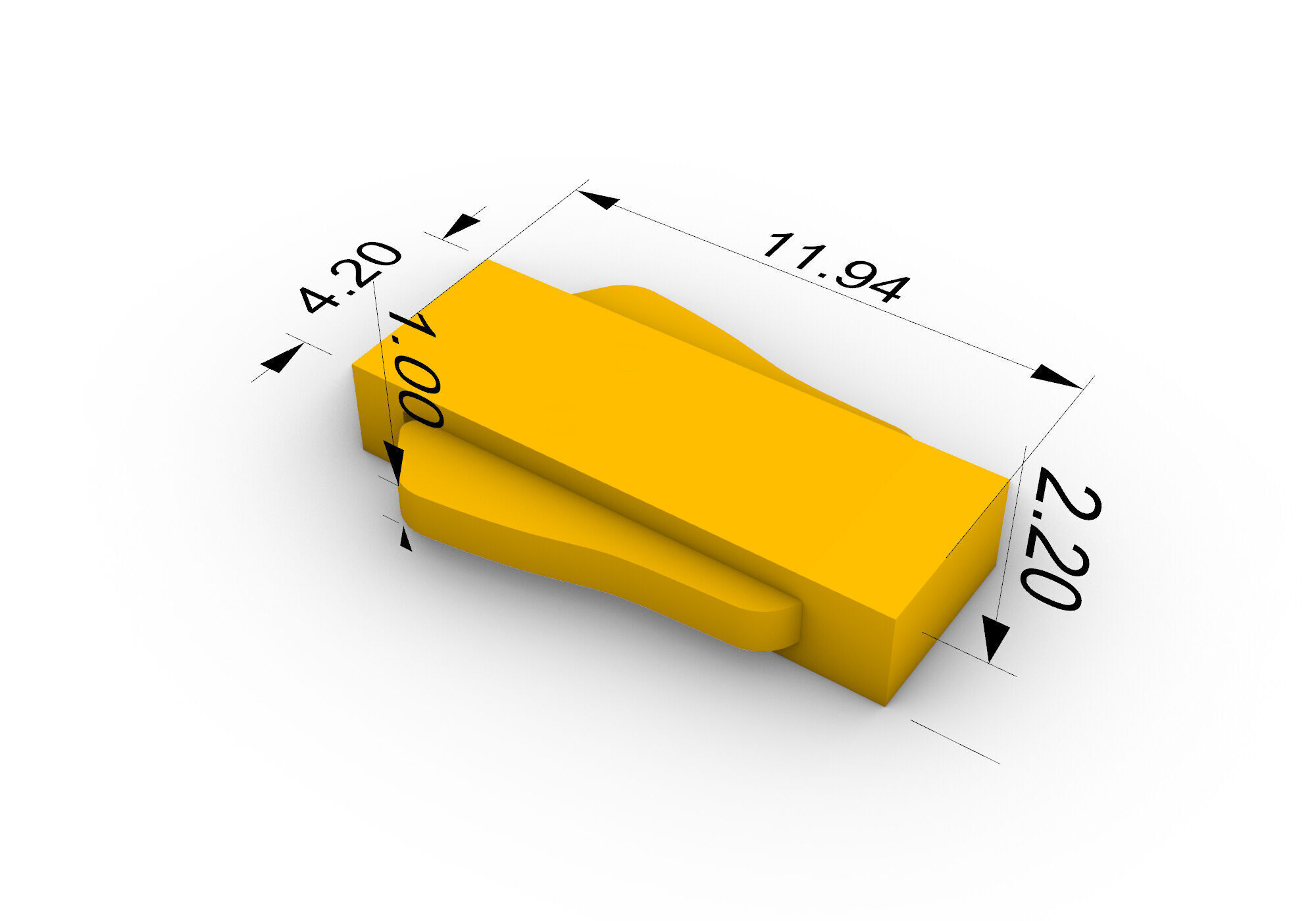 Bracelet clasp lock 2102 3D print model_6