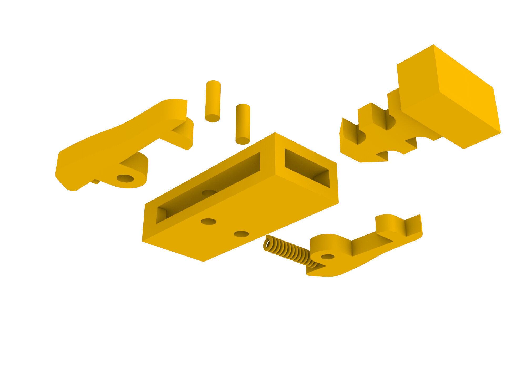 Bracelet clasp lock 2102 3D print model_5