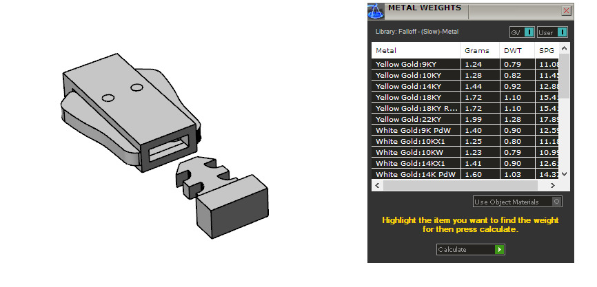 Bracelet clasp lock 2102 3D print model_8