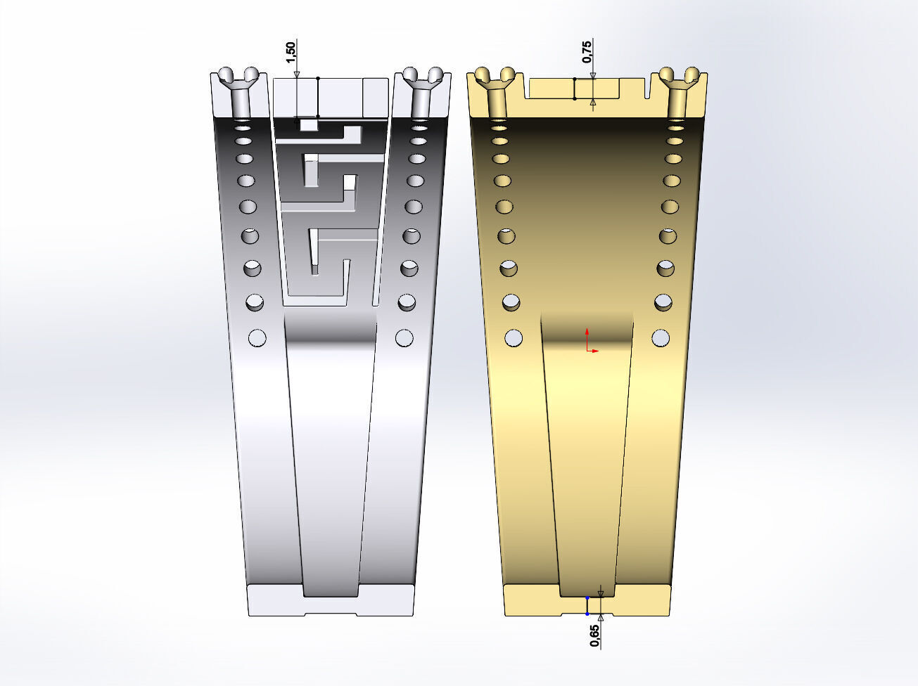 2 Diamond greek key pattern bands US size 8 3D print model_8