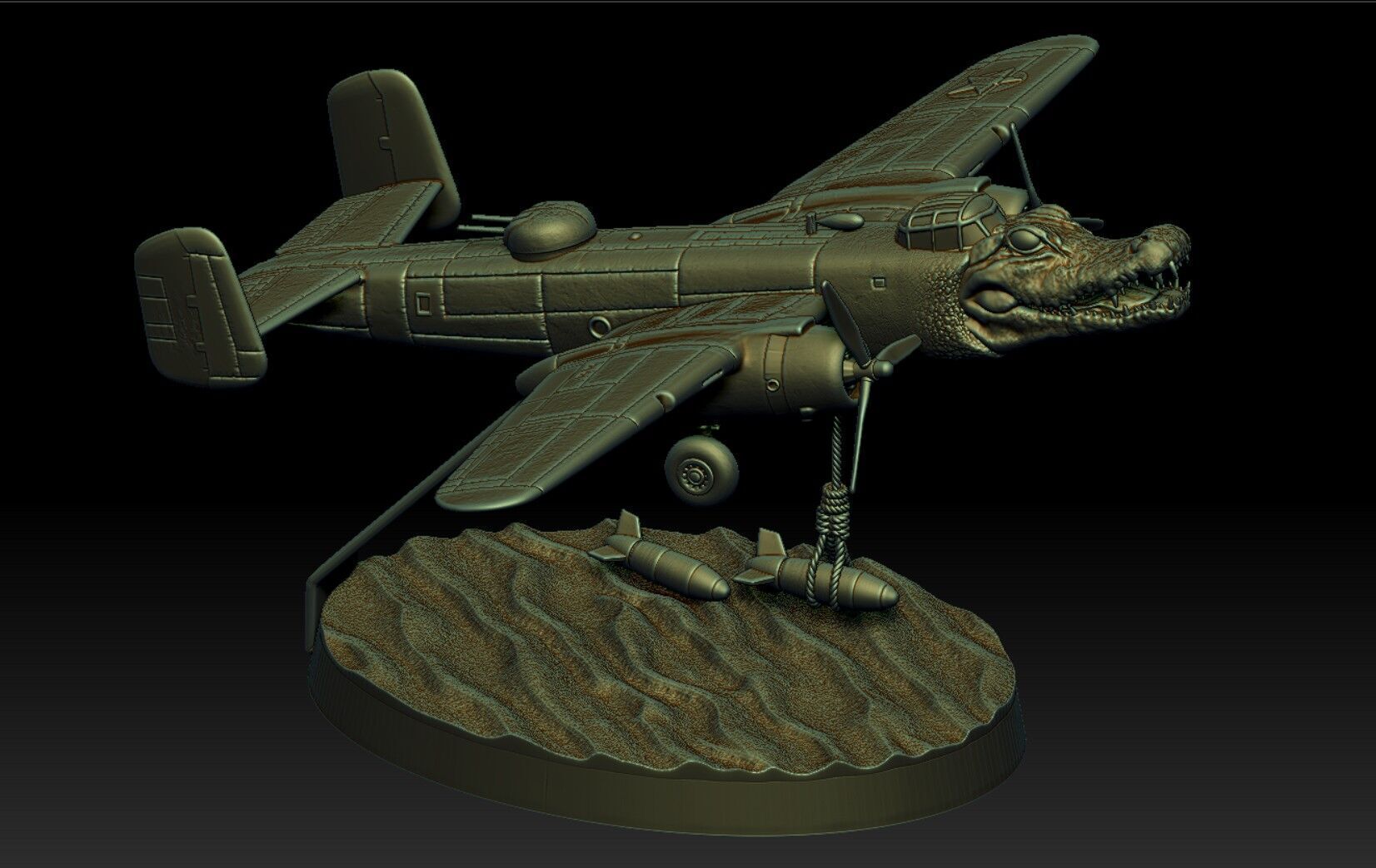 Bombardiro Crocodilo 3D print model_4