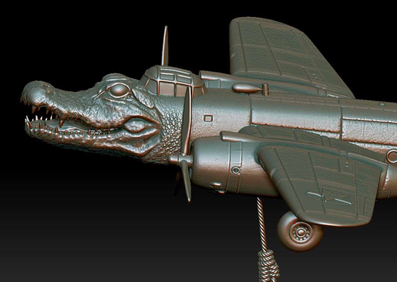 Bombardiro Crocodilo 3D print model_9