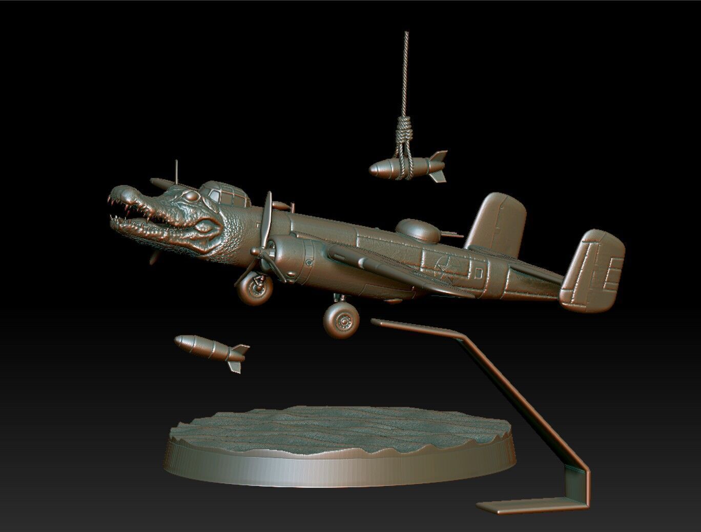 Bombardiro Crocodilo 3D print model_11