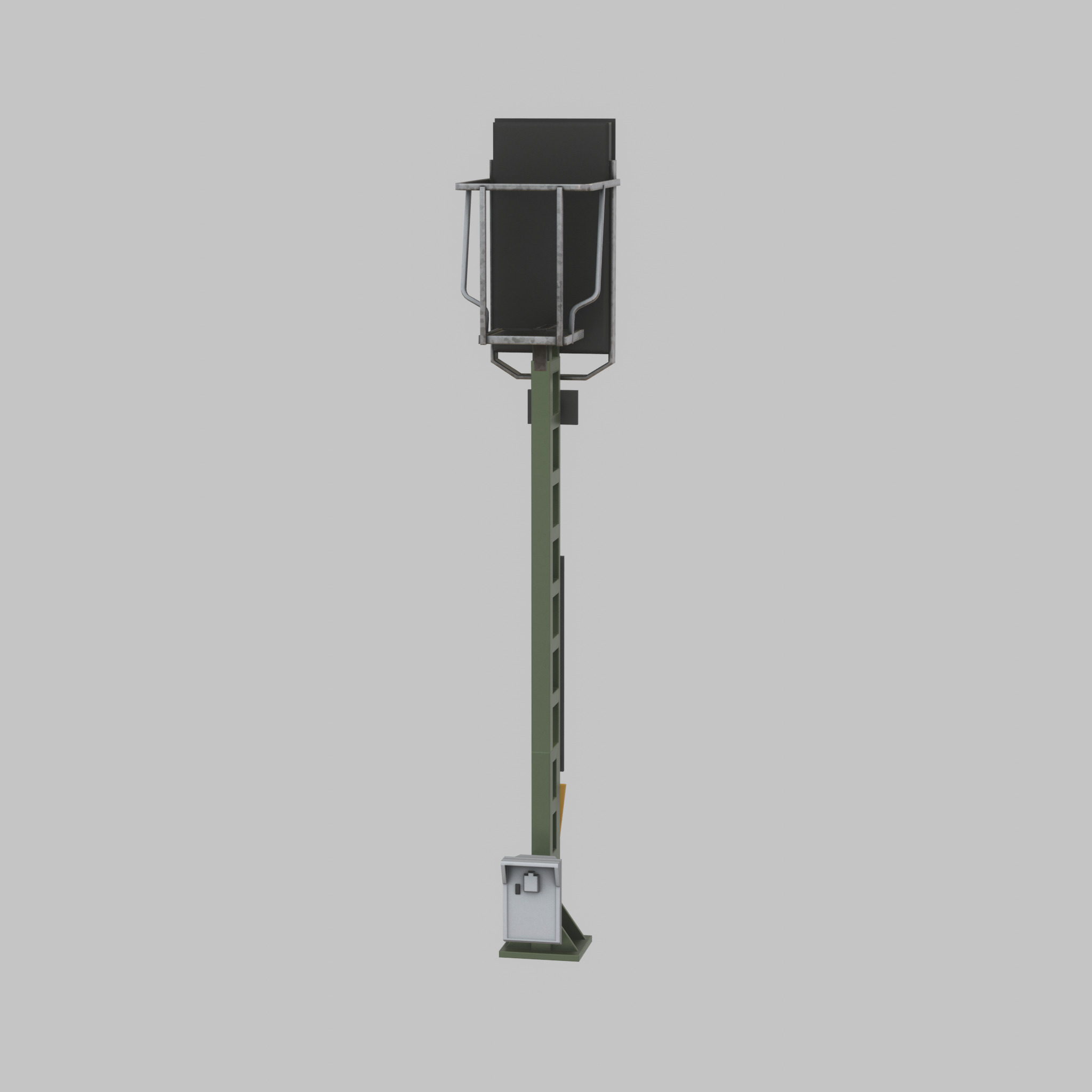 KS Railway Signal Post 4500mm Version-12  Low-poly 3D model_35