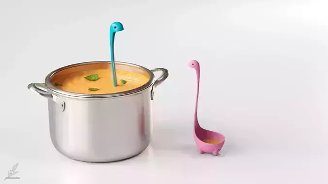 Nessie Ladle - Spoon 3D model