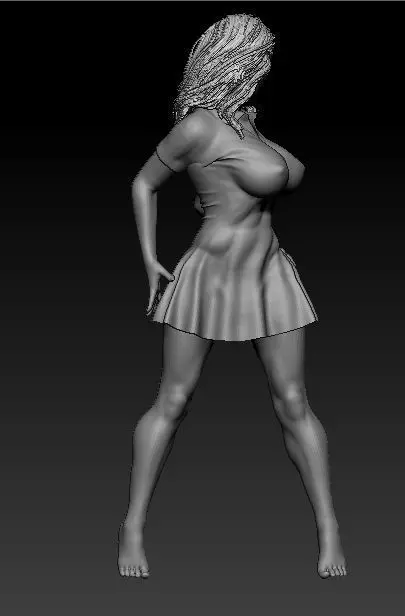 Sexy woman 3D print model_0